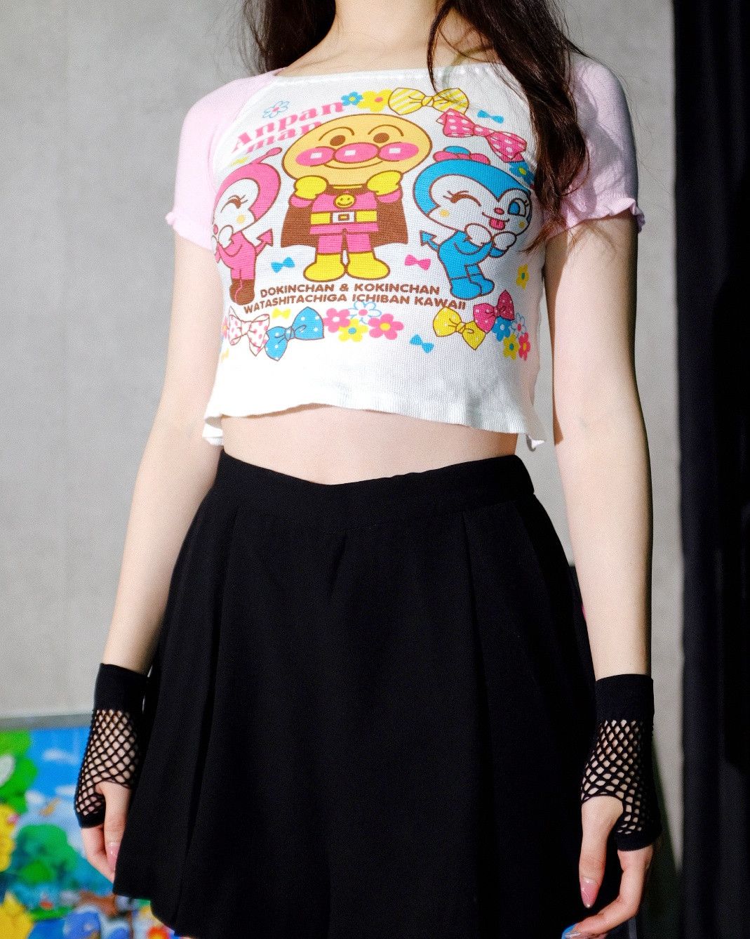 Anime × Japanese Brand × Vintage ANPANMAN ANIME CROP TEE Size XXS / US 00 / IT 34 - 3 Thumbnail