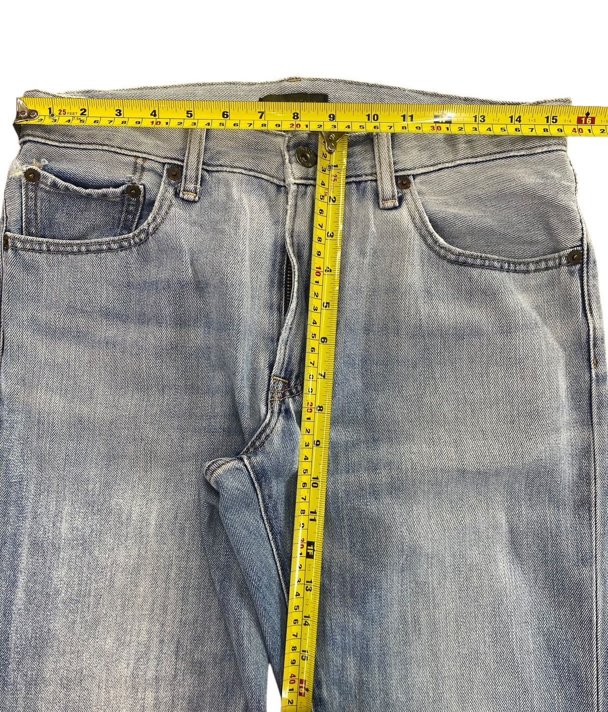 Uniqlo Uniqlo Acid Faded Wash Straight Cut Style Jeans Size US 31 - 6 Thumbnail