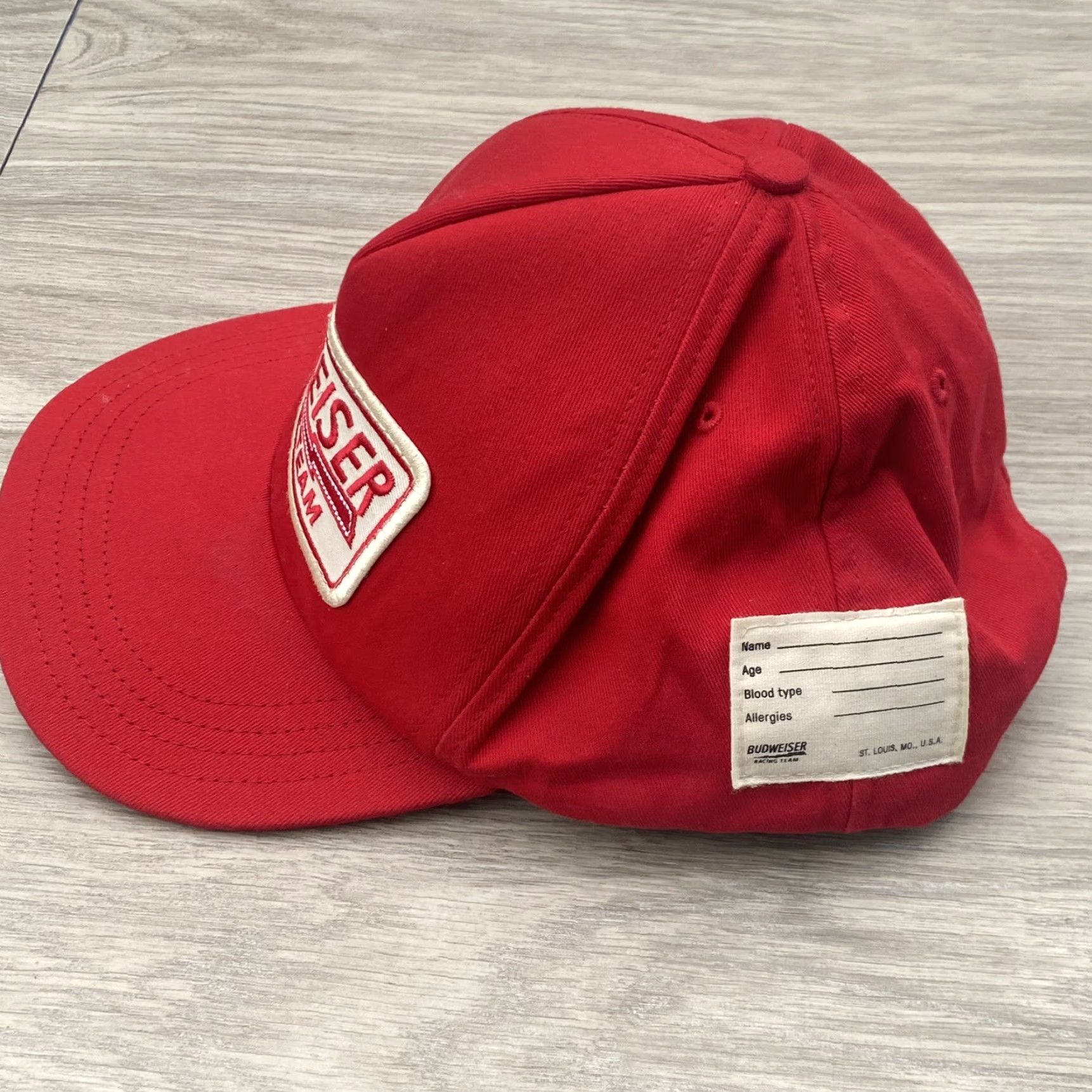 Budweiser VINTAGE Unionwear Budweiser Racing Team Snap Back Hat Union Made In USA Unionwear Size ONE SIZE - 3 Thumbnail