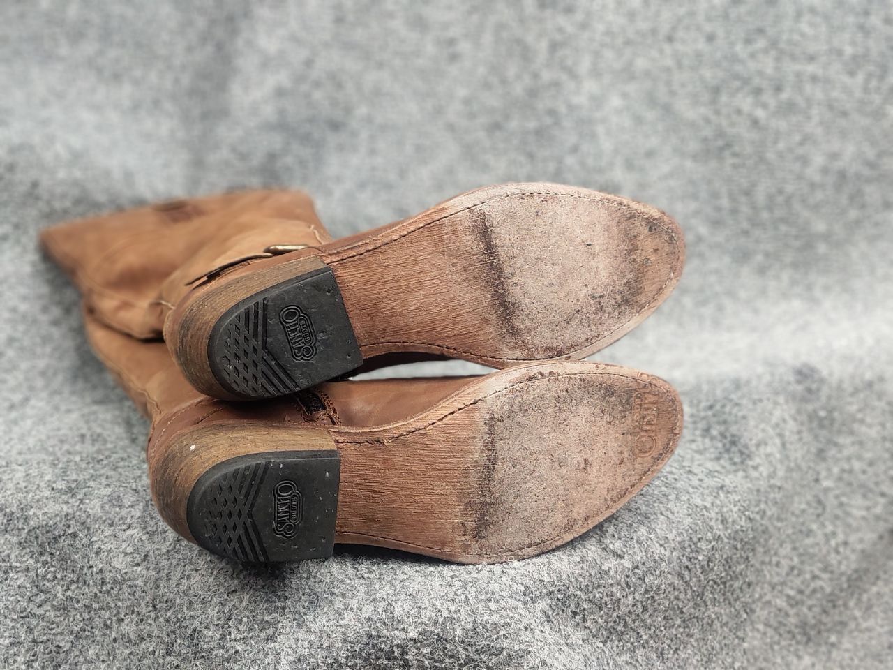 Sancho Boots Sancho Boots 9204 brown leather knee high zip Shoes Vintage Size US 10 / IT 40 - 15 Thumbnail