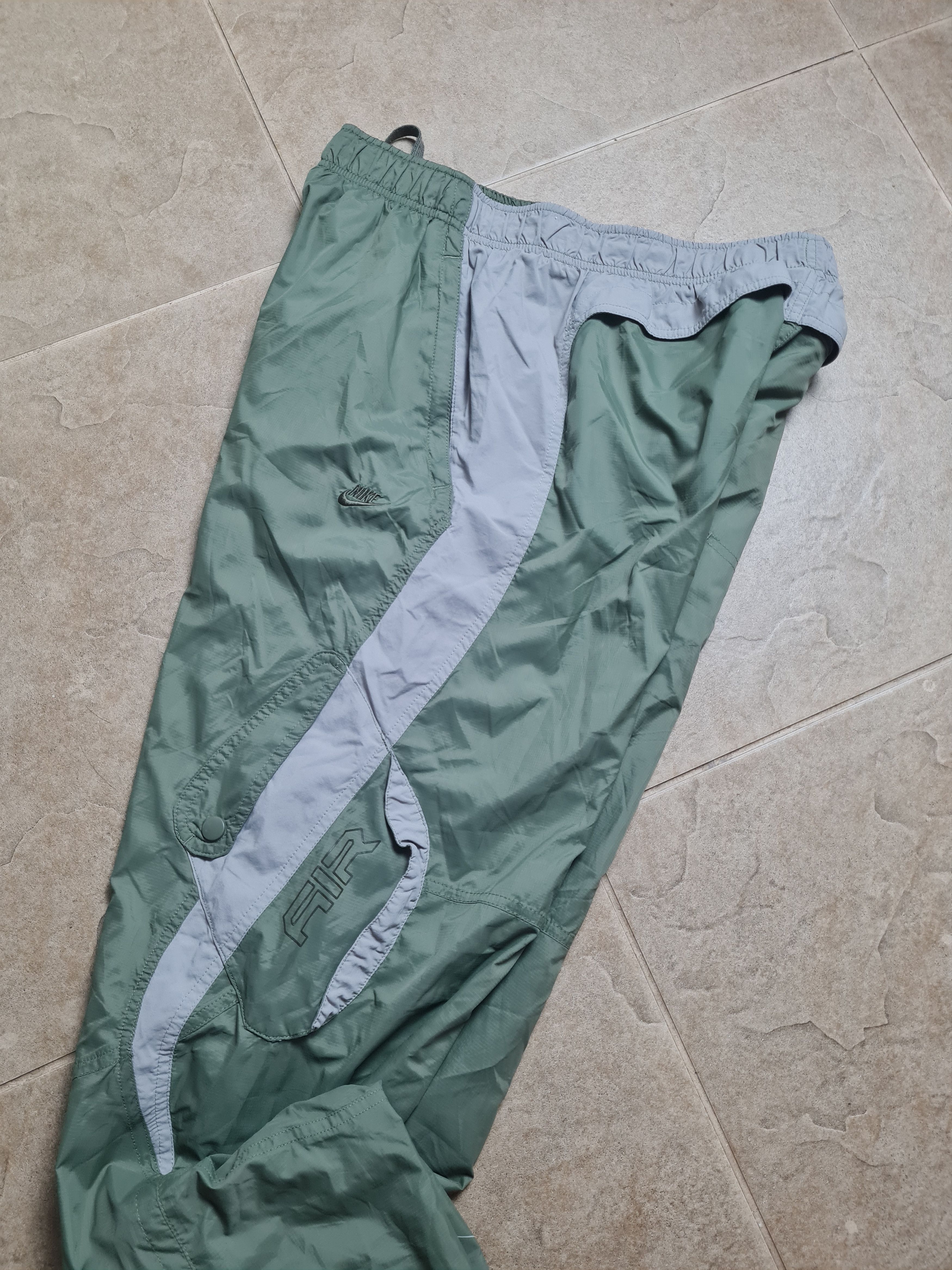 Nike Vintage drill pants khaki 00s Nike AIR Tracksuit Bottoms L Size US 32 / EU 48 - 9 Thumbnail