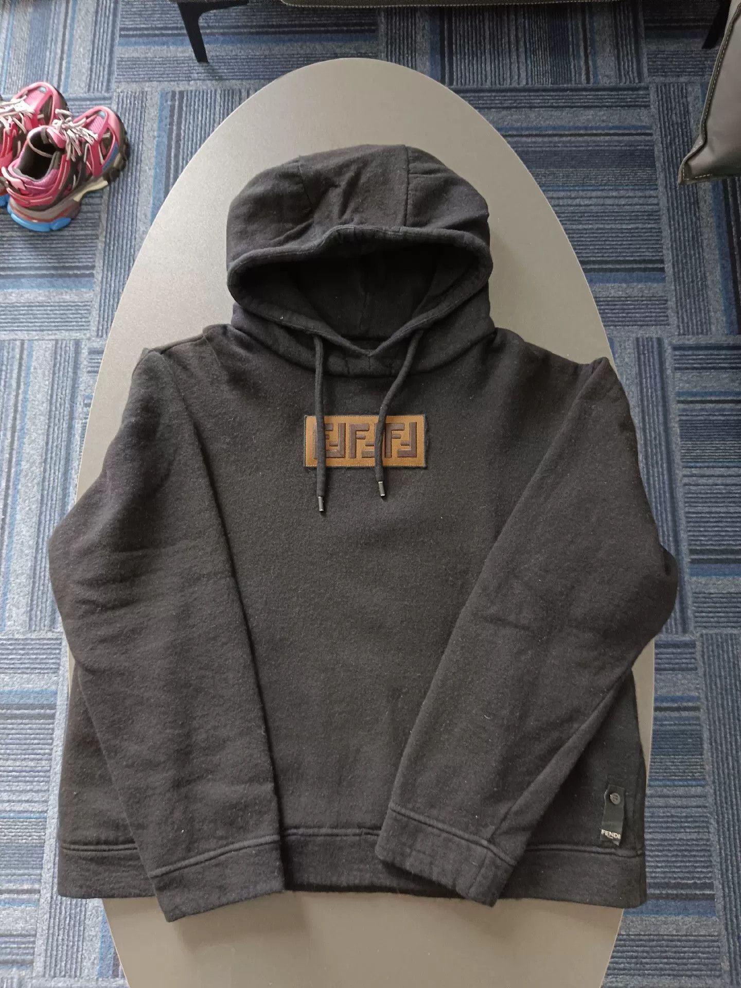 Fendi fendi black hoodie with double f embroidery Size US L / EU 52-54 / 3 - 1 Thumbnail