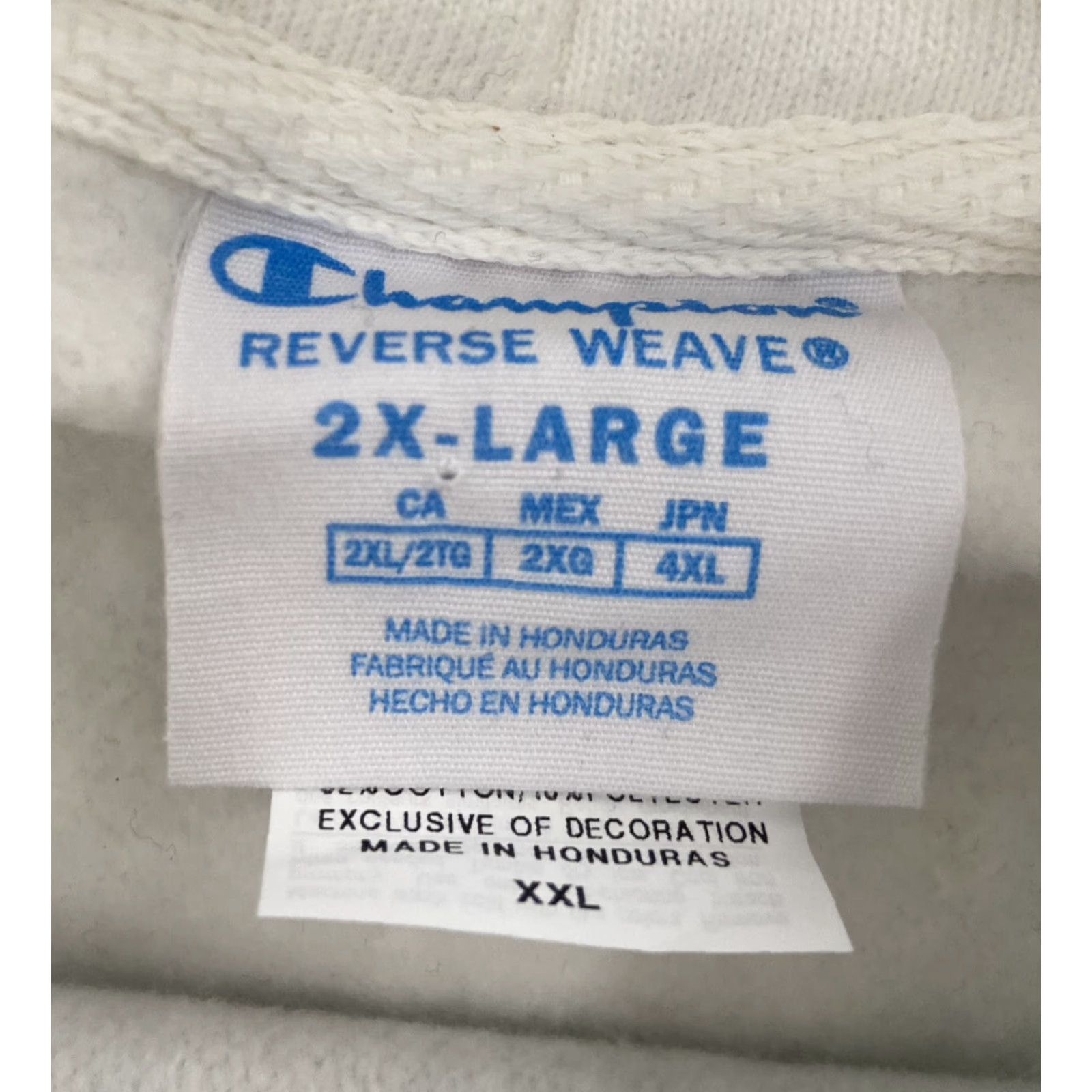 Champion Champion Reverse Weave Adult 2XL White Hoodie Graffiti Dan Logo Mens XXL Hoodie Champion White 2XL Reverse Weave Graffiti Dan Logo Mens XXL Adult Size US XXL / EU 58 / 5 - 5 Thumbnail