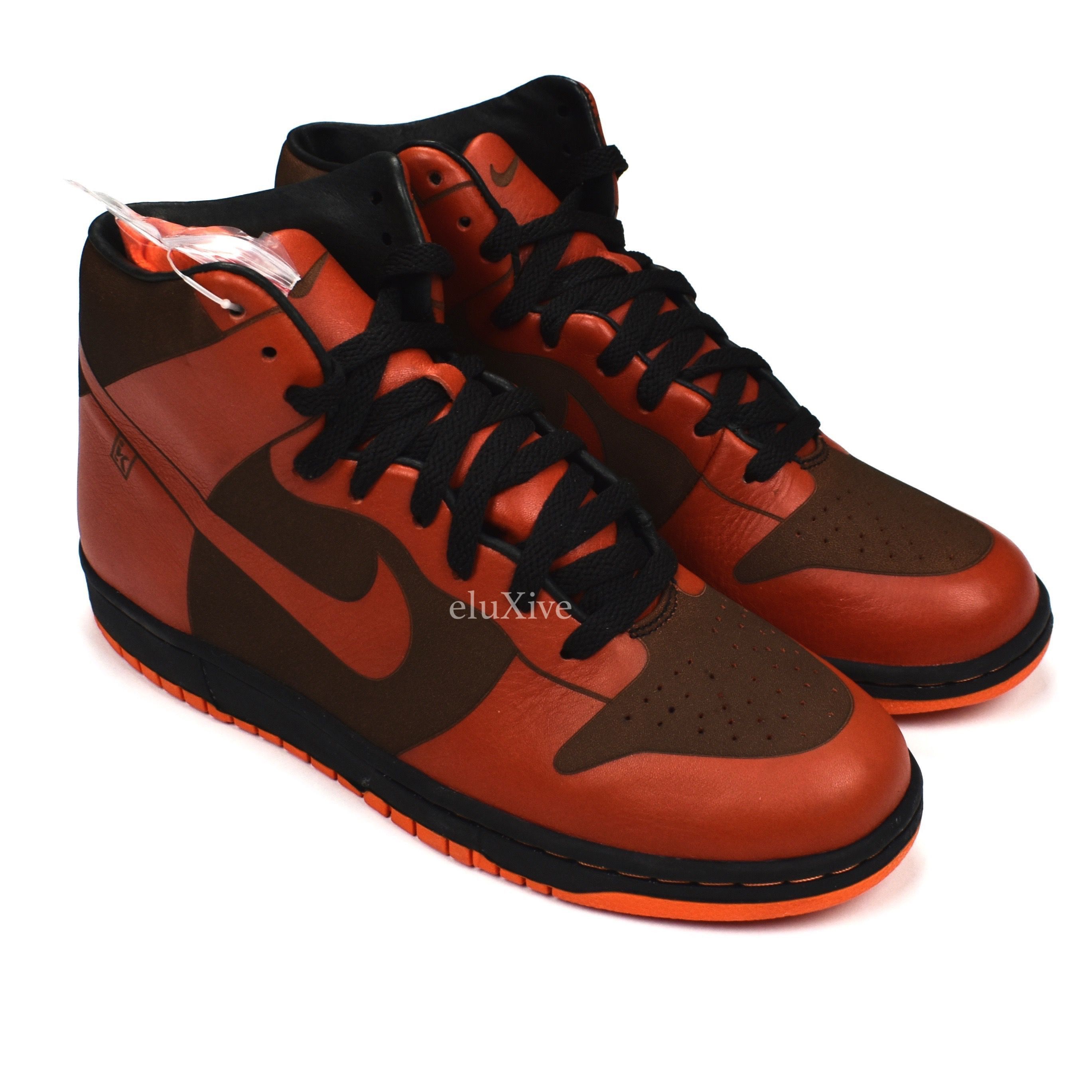 Nike Dunk High 1 Piece Laser Spice Orange Blaze 2005 DS Size US 9.5 / EU 42-43 - 1 Preview