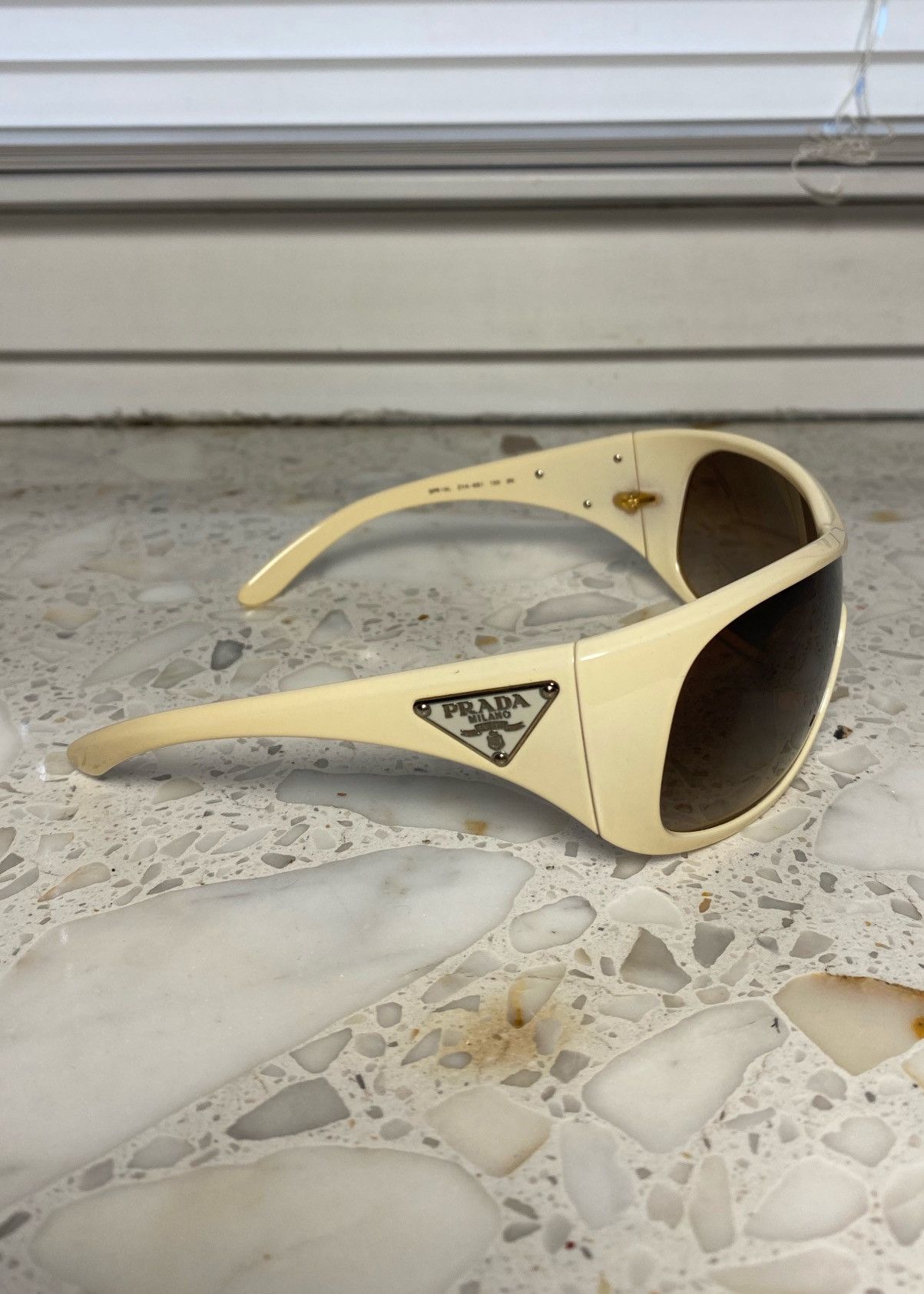 Prada Drill Mask Vintage Prada Sunglasses Size ONE SIZE - 8 Thumbnail