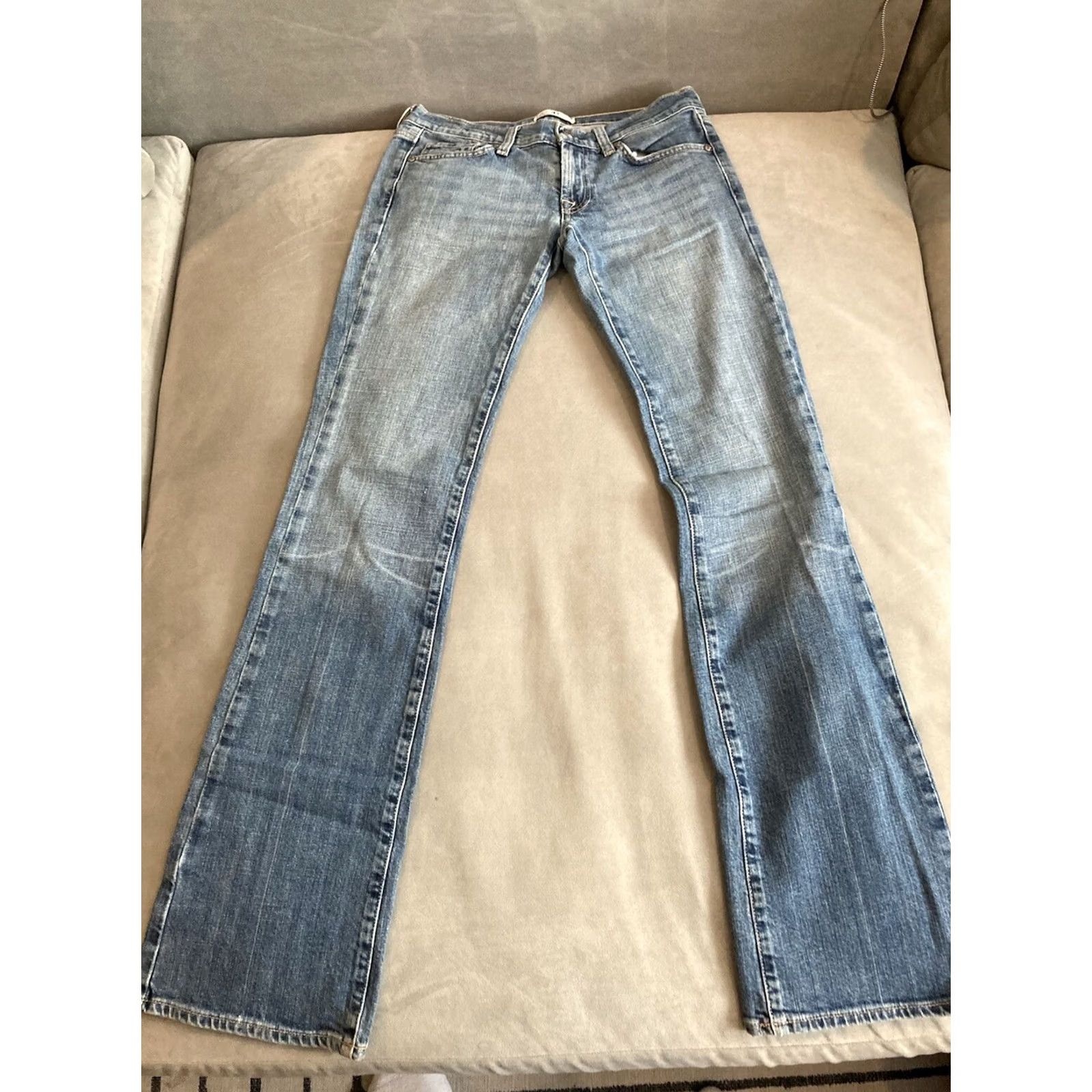 Denime DPD Deluxe Premium Denim Jeans Women's Size 28" X 32" Flared Blue Denim Size 27" / US 4 / IT 40 - 5 Thumbnail