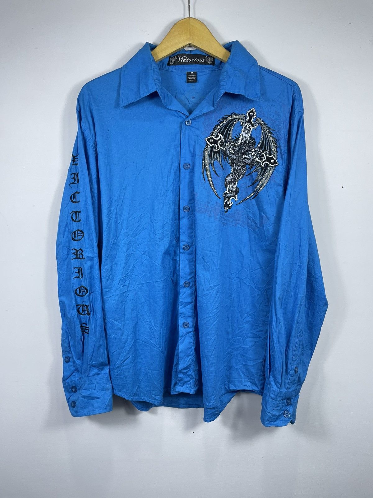 14th Addiction VIETORIUS CROSS DRAGON SHIRT BUTTON UP ifsix style Size US M / EU 48-50 / 2 - 2 Thumbnail