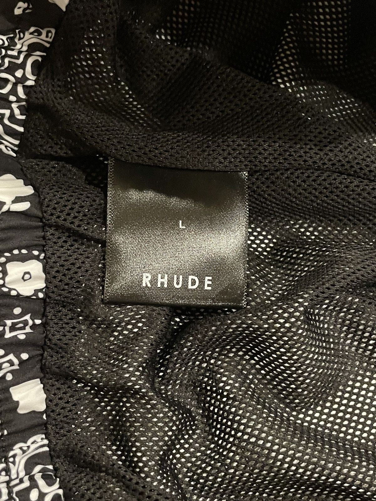 Rhude NEW Rhude Bandana Paisley Logo Shorts Black Spell Out Size US 34 / EU 50 - 8 Thumbnail