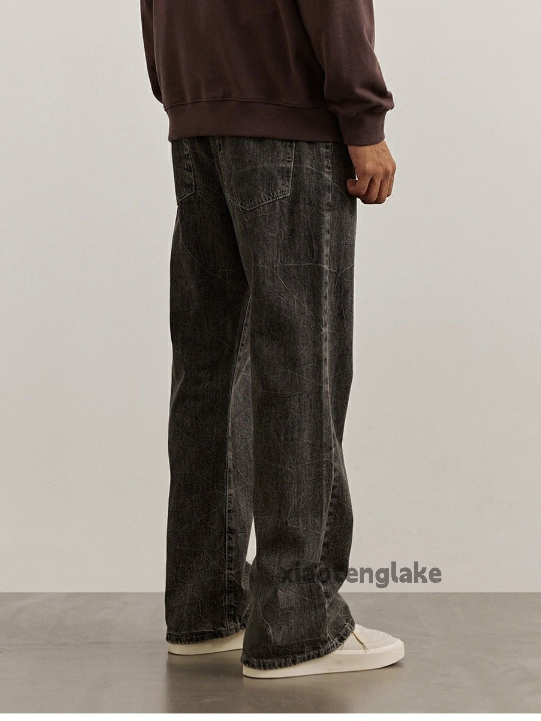 Jean × Vintage washed faded y2k yuppie pattern loose baggy jeans Size US 32 / EU 48 - 8 Thumbnail