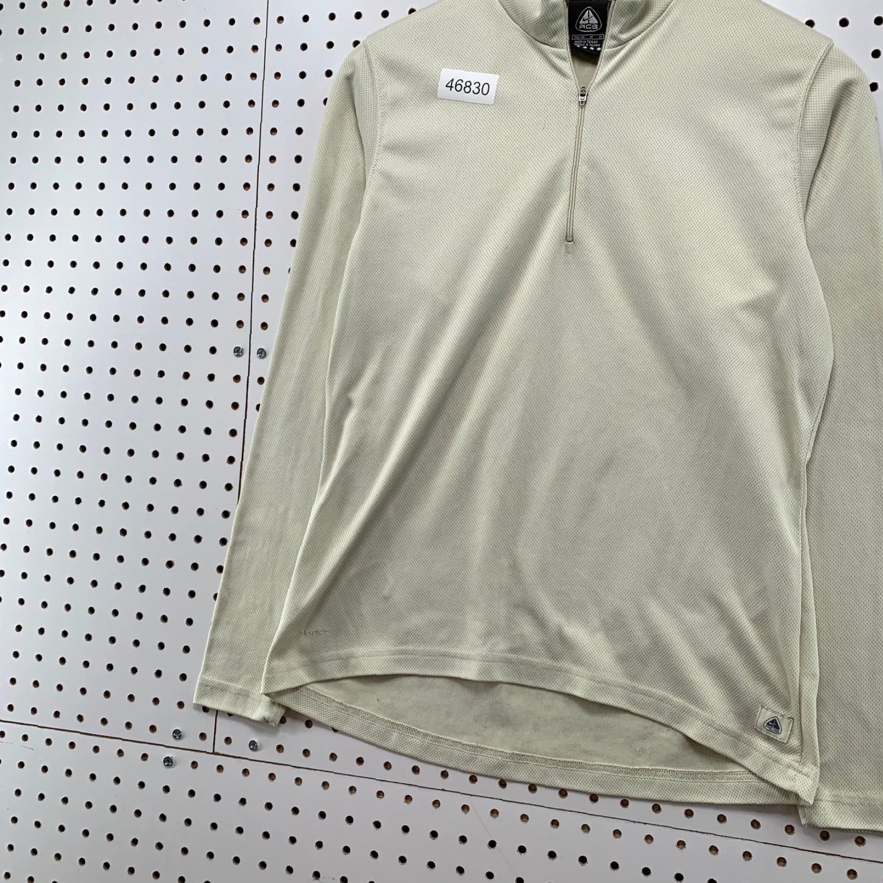 Nike VINTAGE Nike ACG Pullover Women Medium Mock Neck 1/4 Zip Beige Performance Size M / US 6-8 / IT 42-44 - 6 Thumbnail