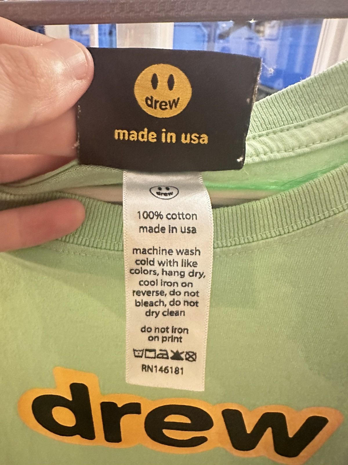 Drew House Drew House Mint Secret Tee Size US XXL / EU 58 / 5 - 4 Thumbnail