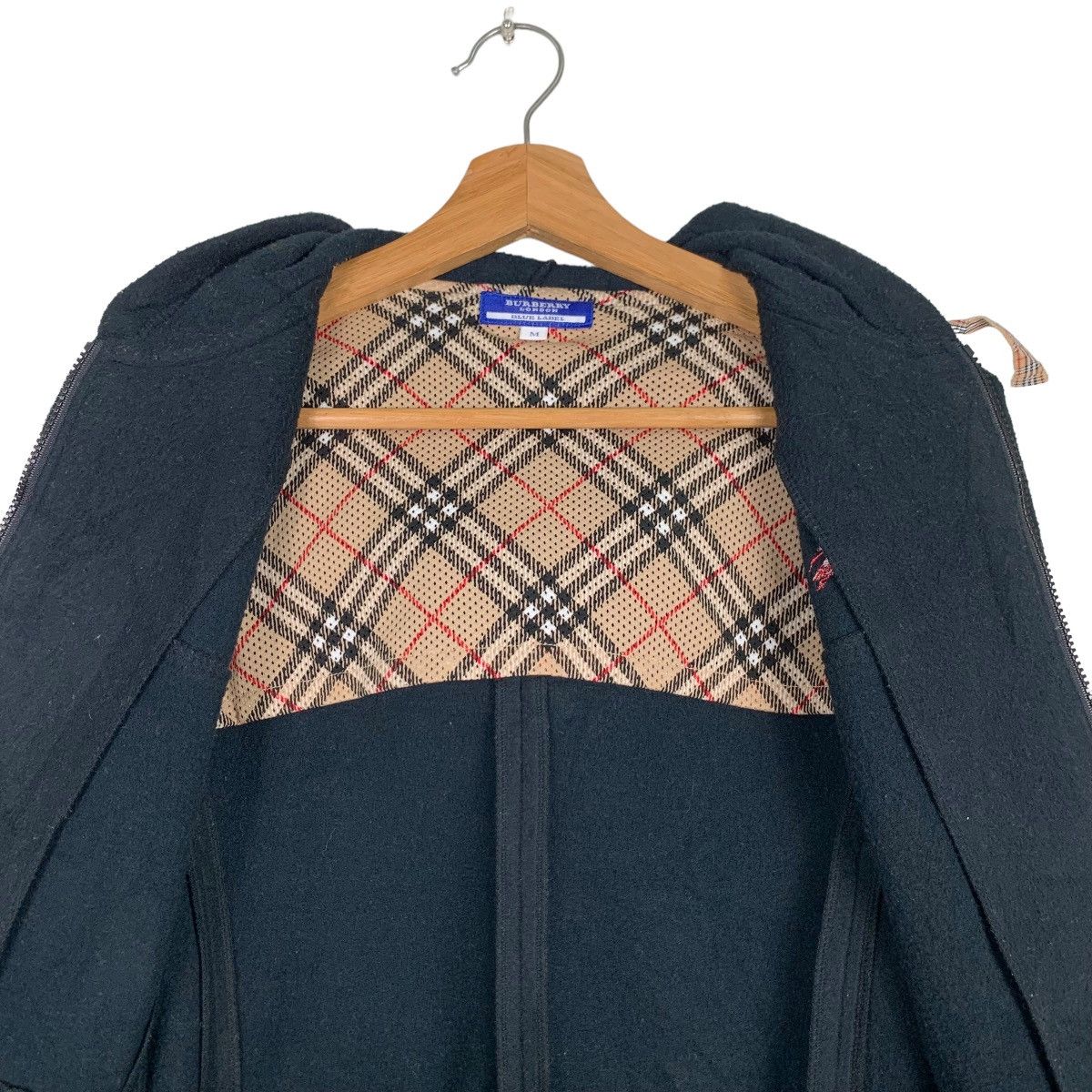 Burberry BURBERRY Nova Check Fleece Zipper Hoodies #0038-C3 Size M / US 6-8 / IT 42-44 - 14 Thumbnail