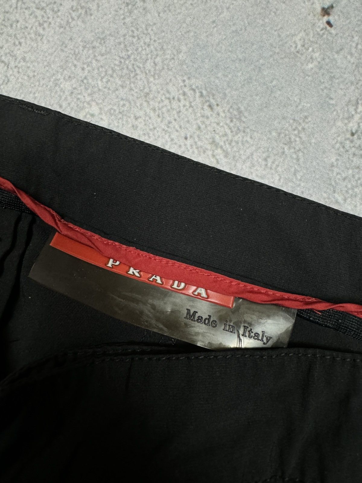 Prada Prada Red tag nylon pants rare vintage #cyber24 fit pants Size US 32 / EU 48 - 2 Thumbnail