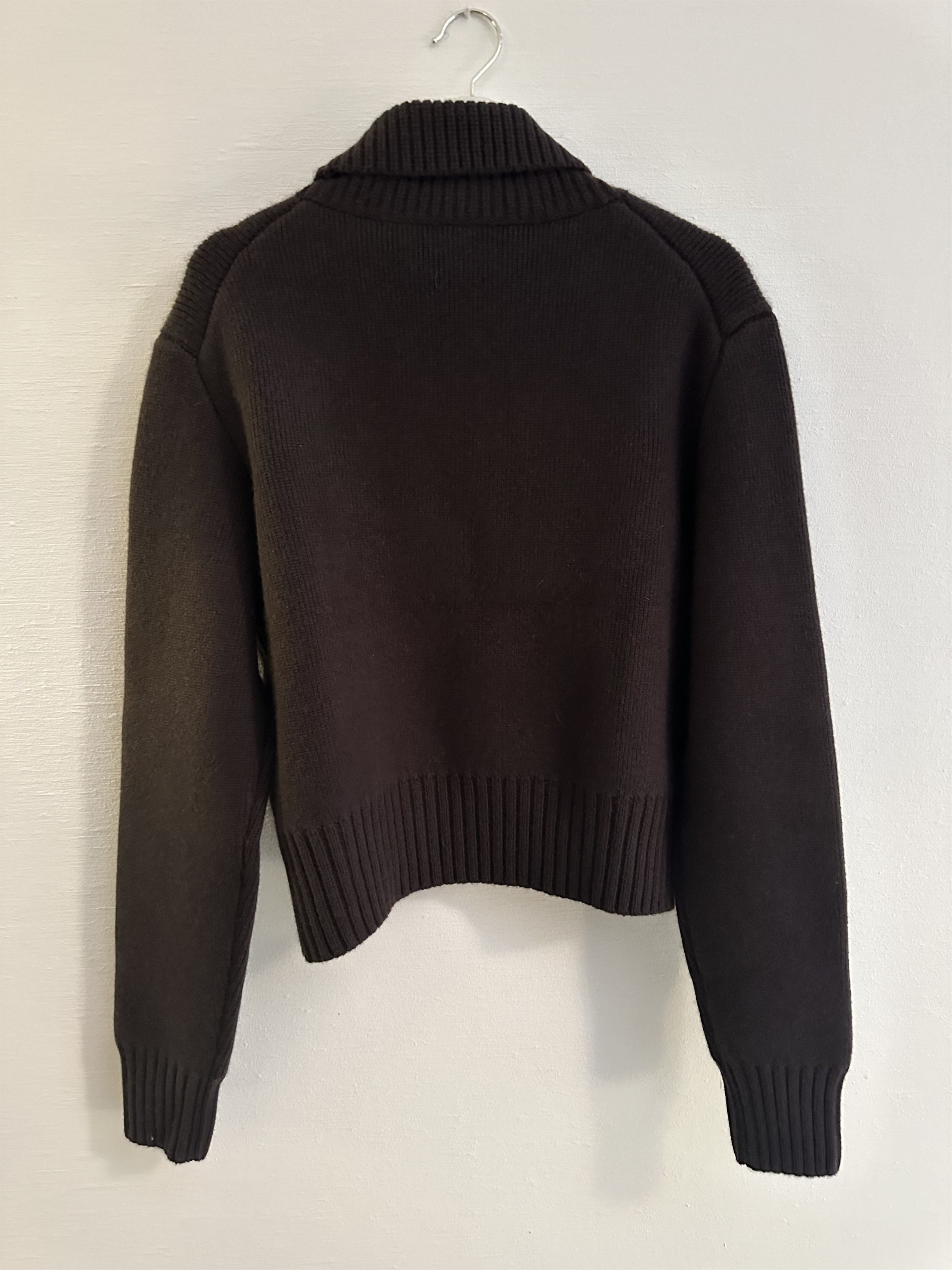 KHAITE Chocolate Brown Cashmere Jovie Sweater Size L / US 10 / IT 46 - 2 Thumbnail