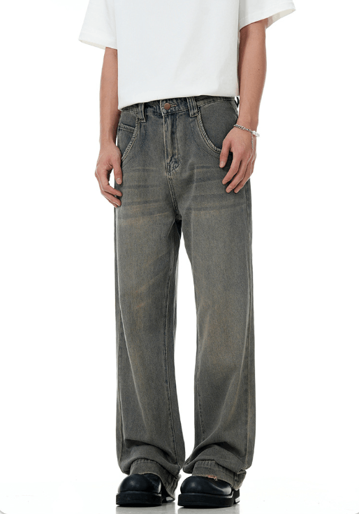 Japanese Brand × Jean American retro distressed washed straight cleanfit jeans Size US 32 / EU 48 - 5 Thumbnail