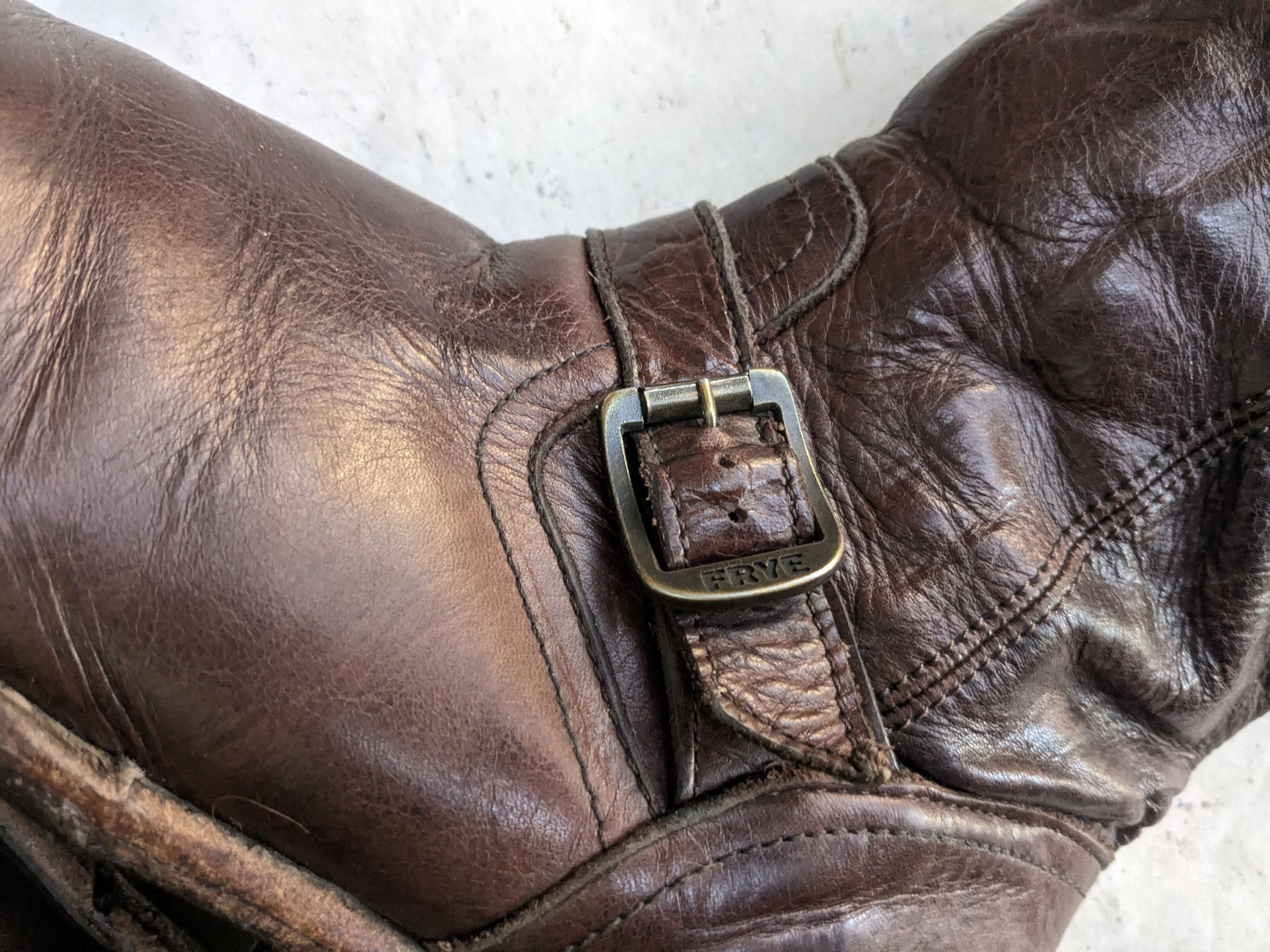 Frye Frye Engineer Boots Brown Leather 8 D Motorcycle Biker Size US 8 / EU 41 - 13 Thumbnail
