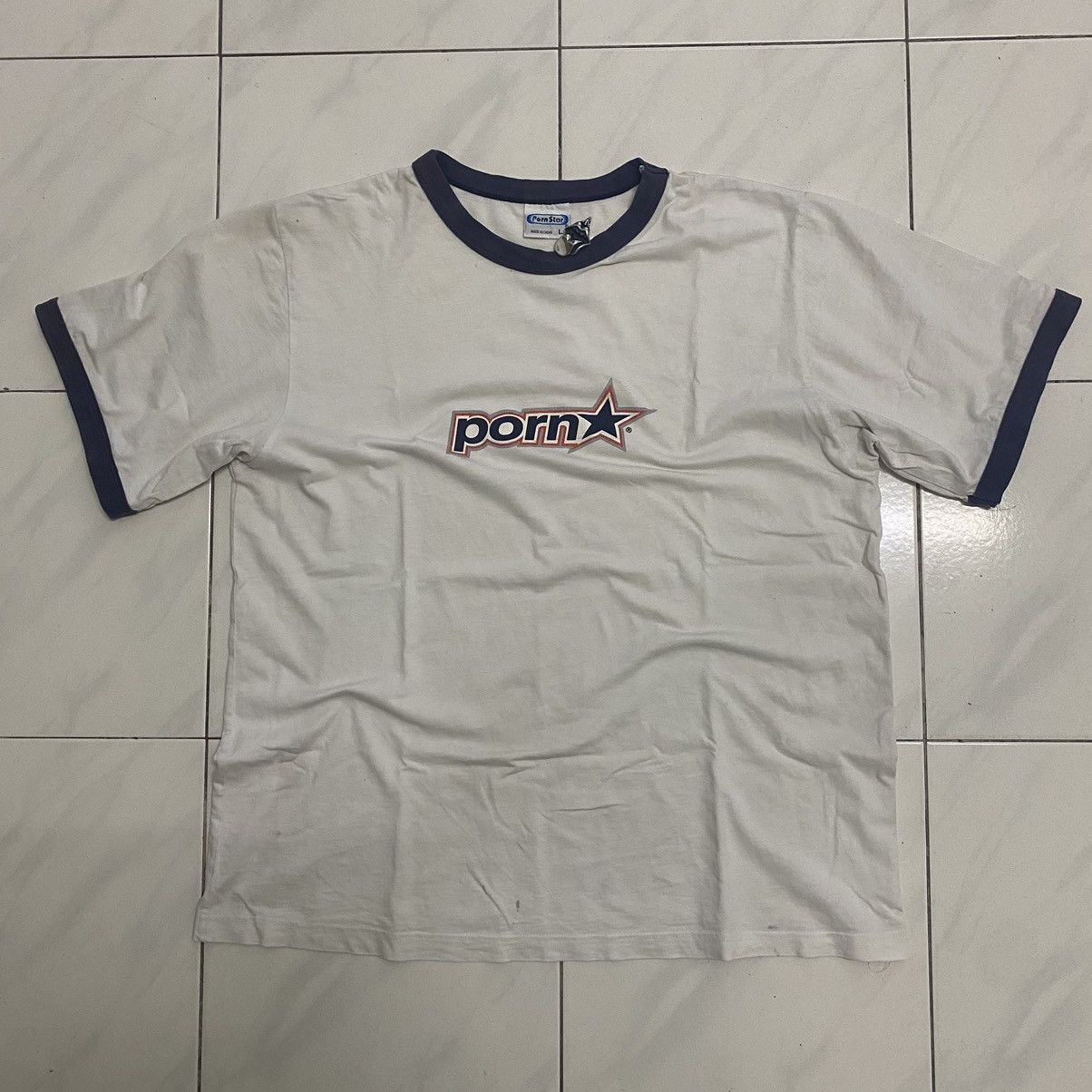 Vintage pornstar skateboards ringer tee
