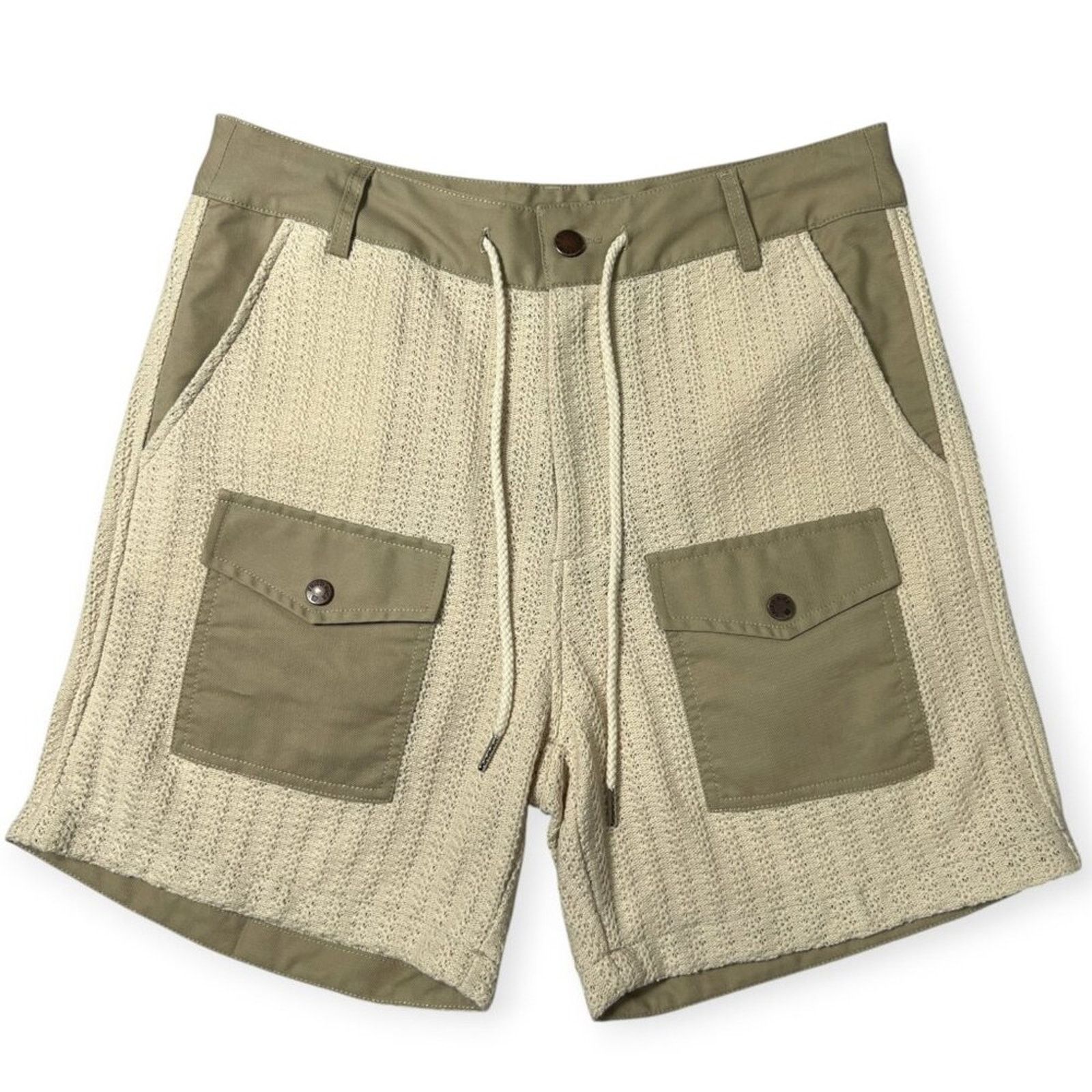 FRIED RICE Fried Rice Saturday Loose Utility Knit Cargo Shorts NWOT Size US 31 - 1 Thumbnail