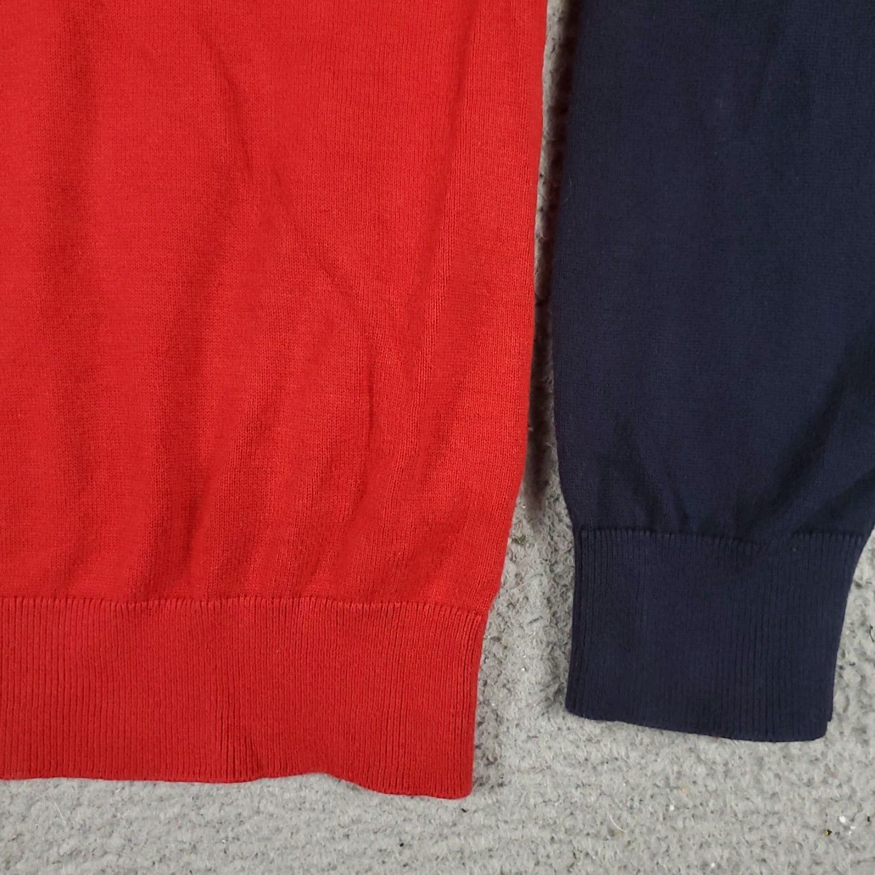 Nautica Nautica Mens Medium Red Cotton Blend Pullover Sweater 1/4 Zip Up Size US M / EU 48-50 / 2 - 5 Thumbnail