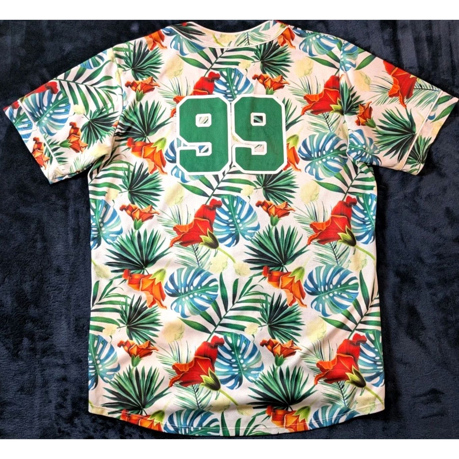 Rocawear Rocawear Tropical Baseball Jersey Hawaiian All Over Print Casual Beach Men's XL Size US XL / EU 56 / 4 - 6 Thumbnail