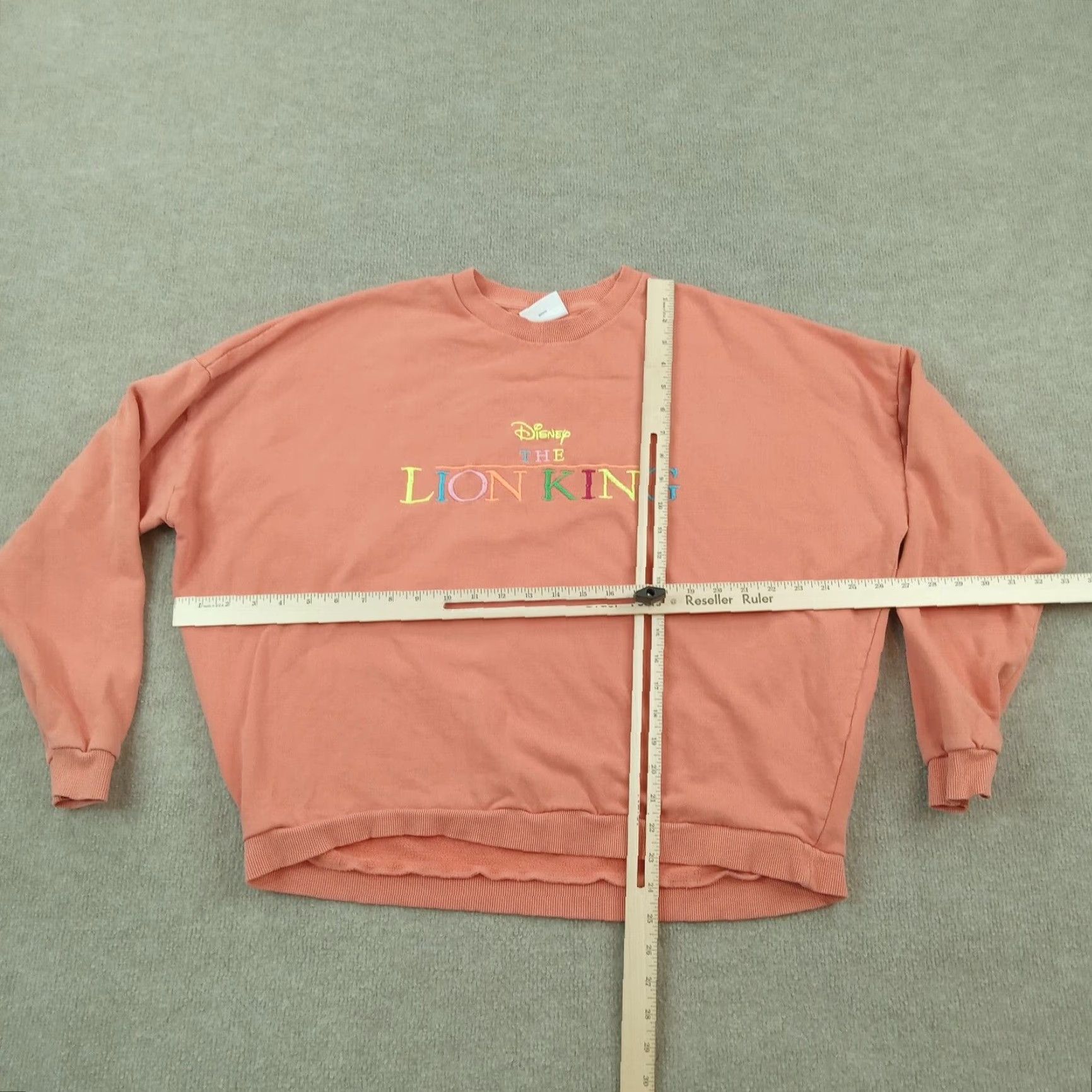 Disney Disney Lion King Sweatshirt Crew Neck Orange Oversized Medium Womens Size M / US 6-8 / IT 42-44 - 2 Thumbnail