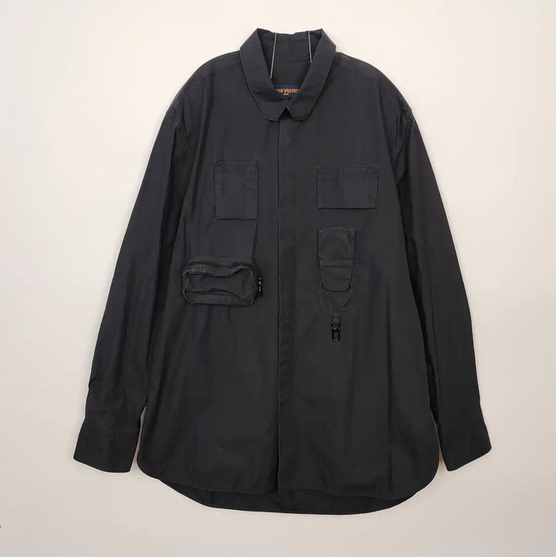 Louis Vuitton Louis Vuitton Black Cotton Men's Shirt 0089 Size US S / EU 44-46 / 1 - 1 Thumbnail