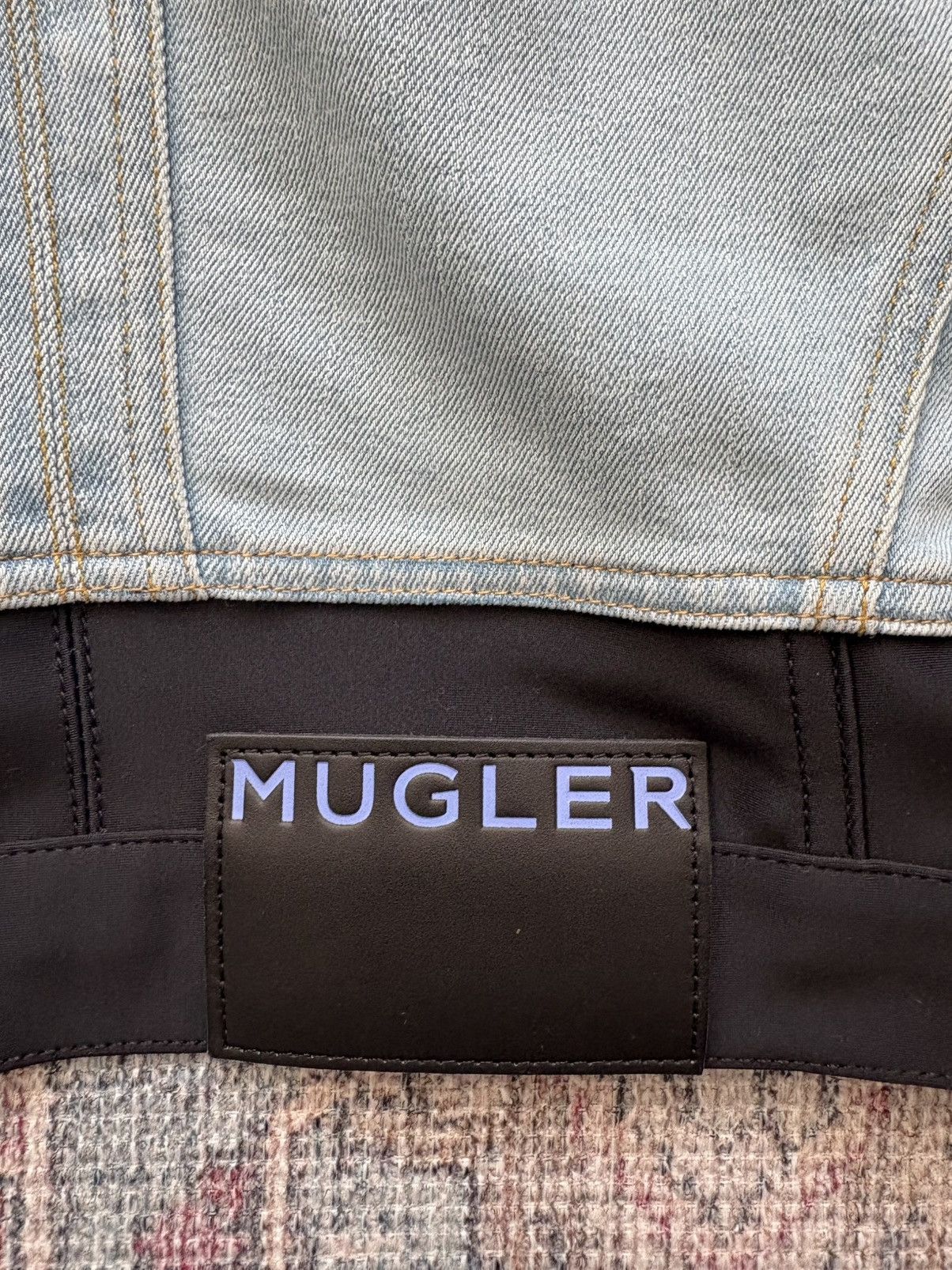 Mugler Mugler cropped denim jacket Size M / US 6-8 / IT 42-44 - 7 Thumbnail