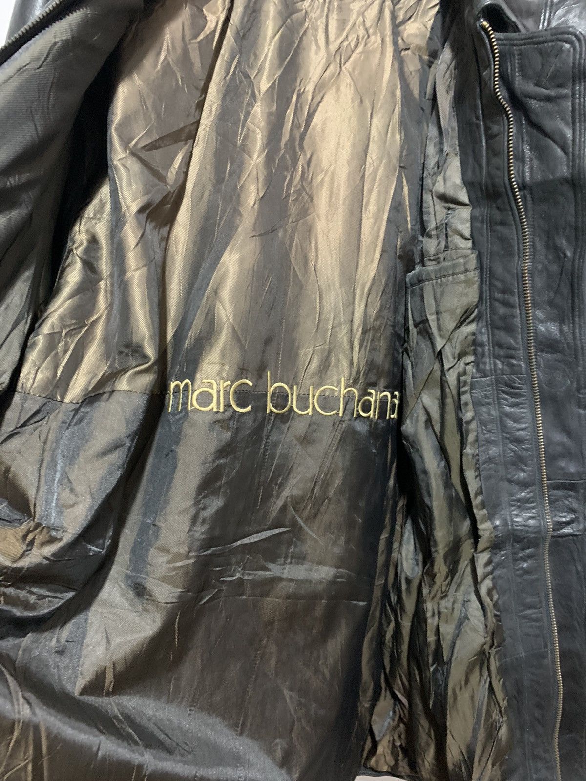 Marc Buchanan 💸BINDINGOFFER💸Pelle pelle leather jacket Size US XXL / EU 58 / 5 - 5 Thumbnail
