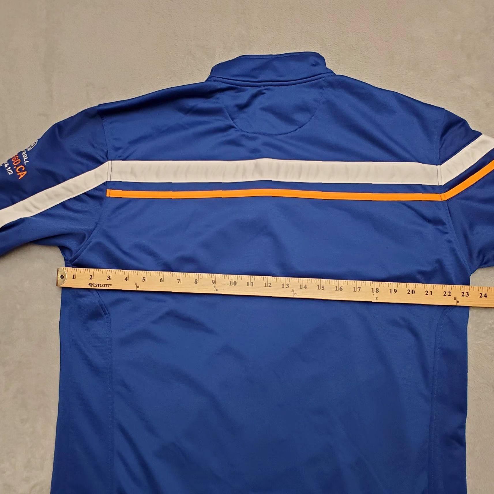 Brooks VINTAGE Rock n Rol Marathon Jacket Mens XL Blue Brooks 2015 Running Race Nike Shirt Size US XL / EU 56 / 4 - 8 Thumbnail