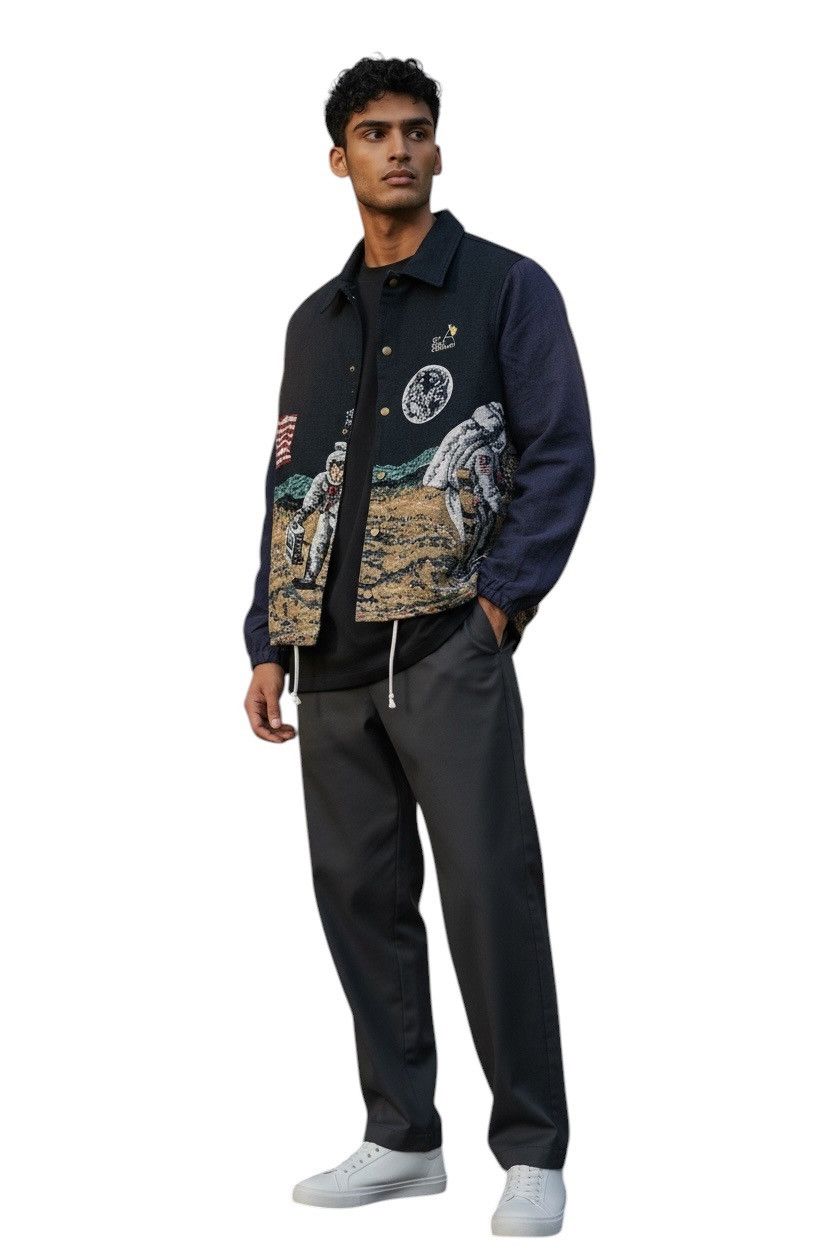 go slow caravan 🔥Go Slow Caravan A Casual Jacket With Embroidered Design Size US M / EU 48-50 / 2 - 10 Thumbnail