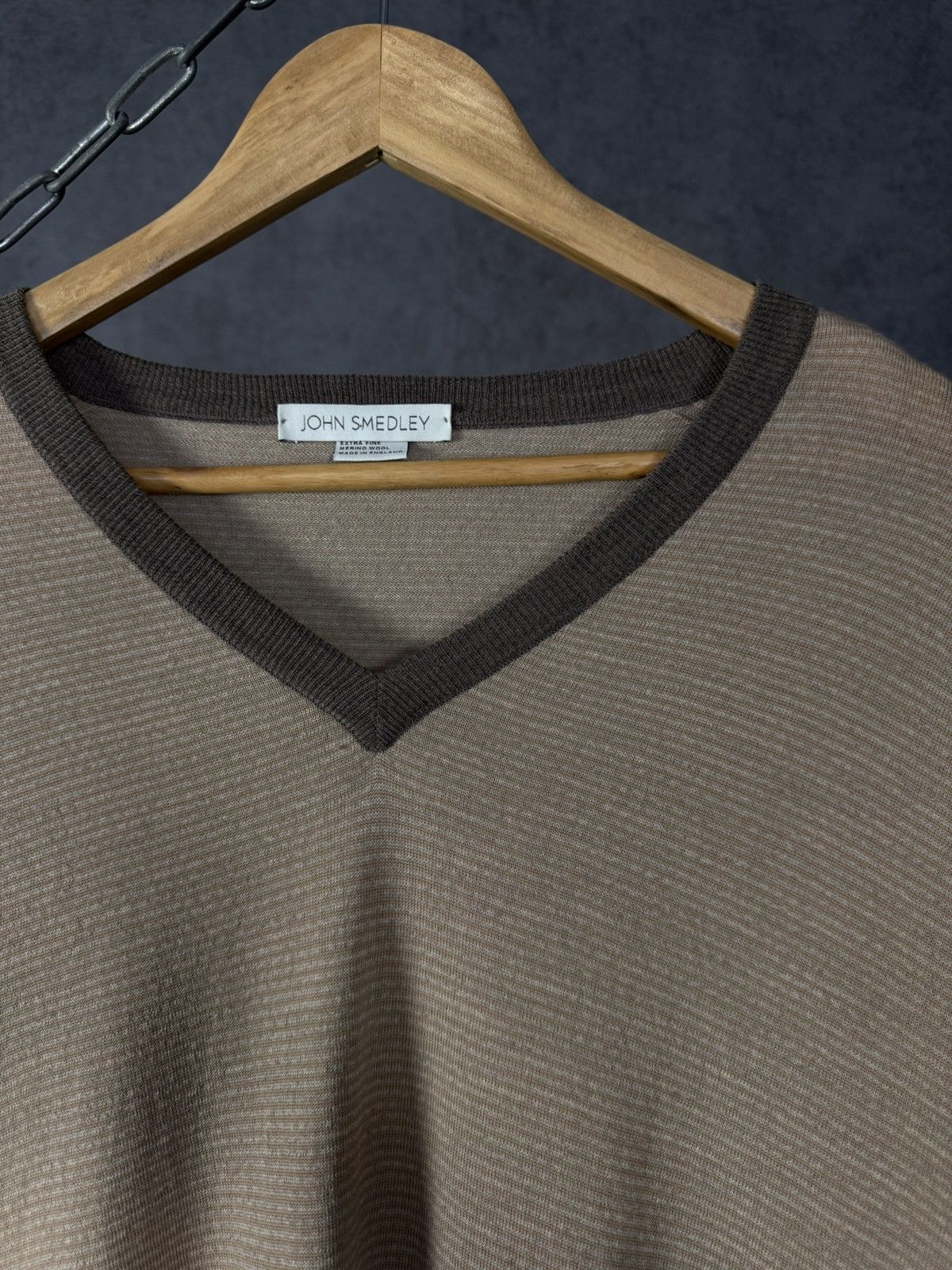 John Smedley John Smedley designer v neck sweater Size US L / EU 52-54 / 3 - 2 Thumbnail