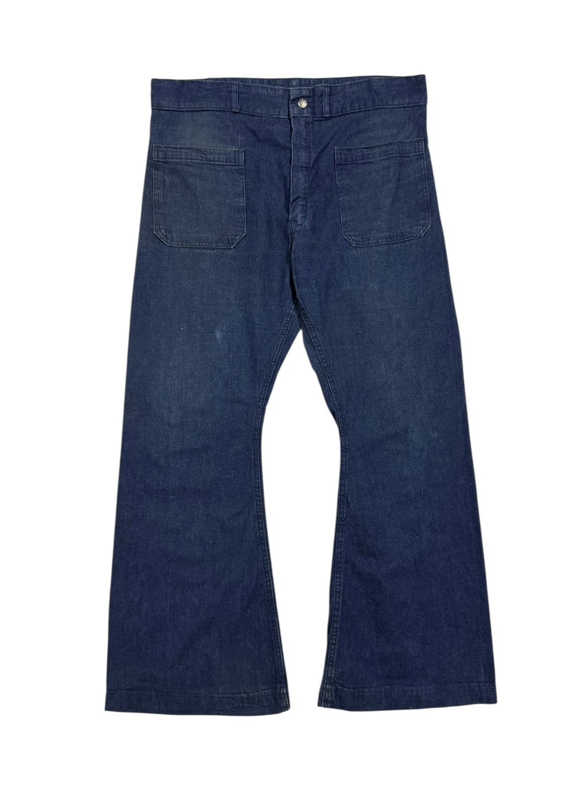Buzz Rickson's × Vintage Vtg🔥70’s Seafarer Bell Bottom Seagoing Uniform Corp Size US 36 / EU 52 - 1 Thumbnail