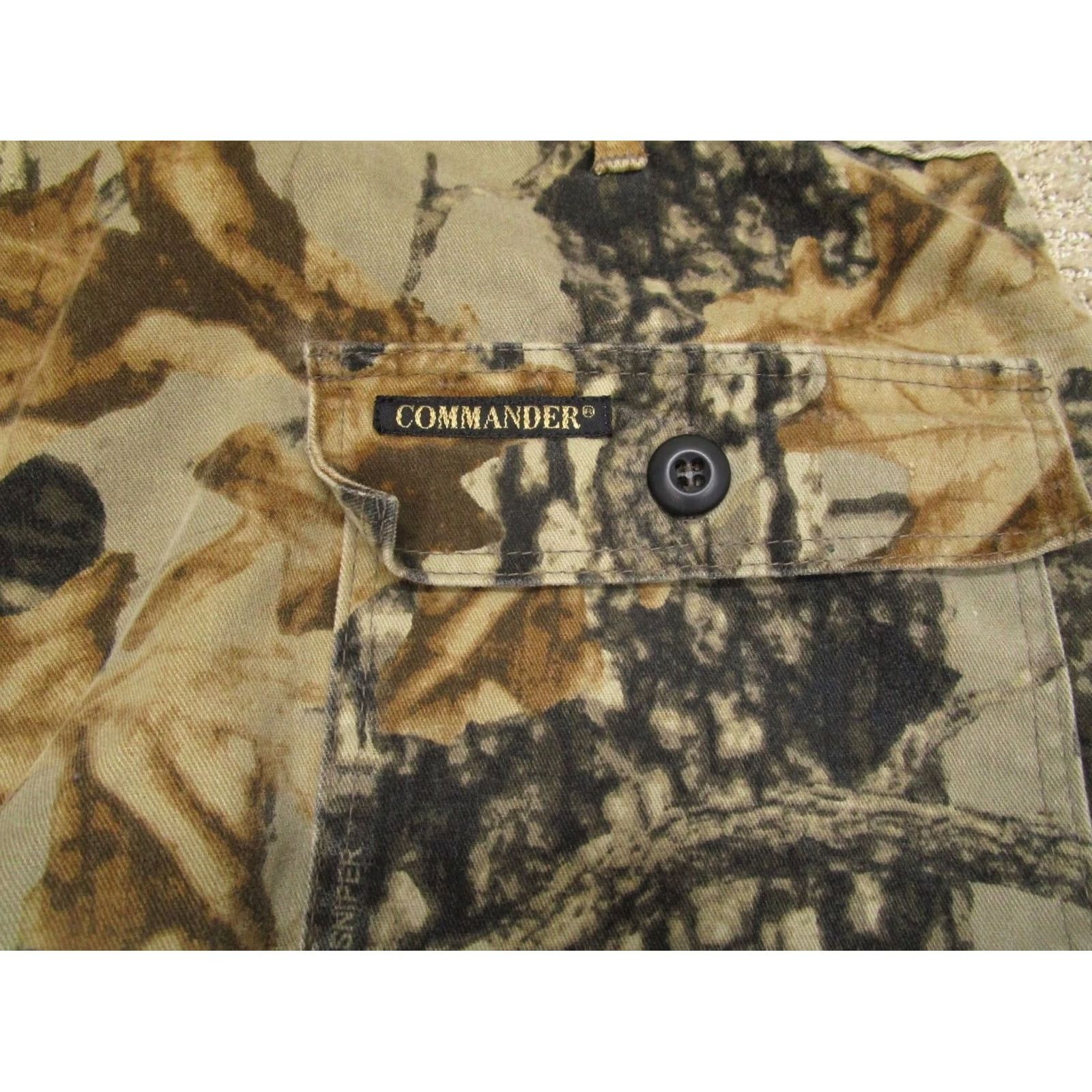 Commando VINTAGE Commander Pants Men Cargo Pants 90s Camouflage Brown XS? Size US 42 / EU 58 - 5 Thumbnail
