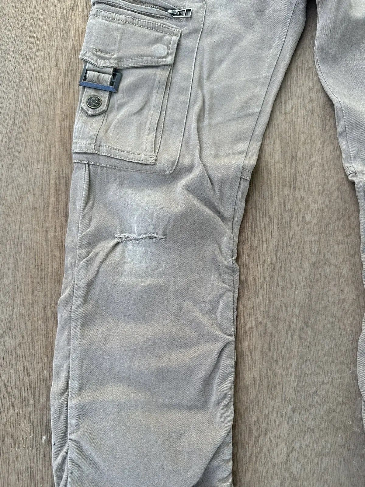 semanticdesign W29 L31🔥SEMATIC DESIGN MULTIPOCKET BONDAGE PUNK CARGO PANTS Size US 29 - 7 Thumbnail