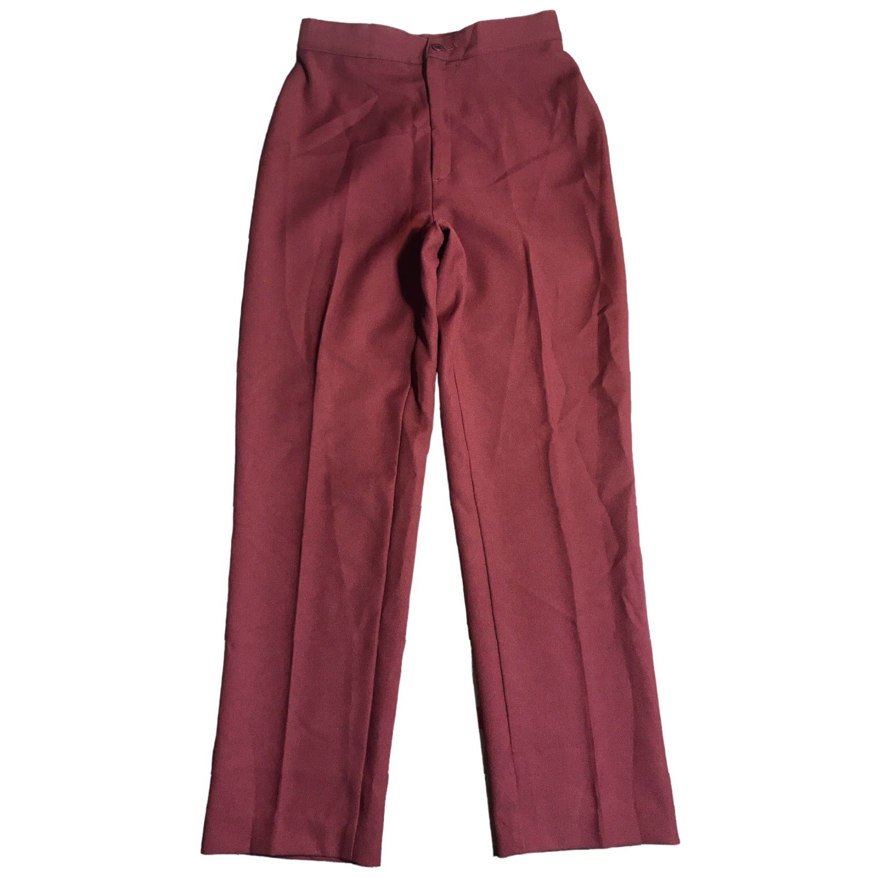 Vintage VINTAGE Levis Pants Main Points: 554 Polyester Pleated Straight Leg USA Red 27x29 Size 2 Womens Size 26" / US 2 / IT 38 - 2 Thumbnail