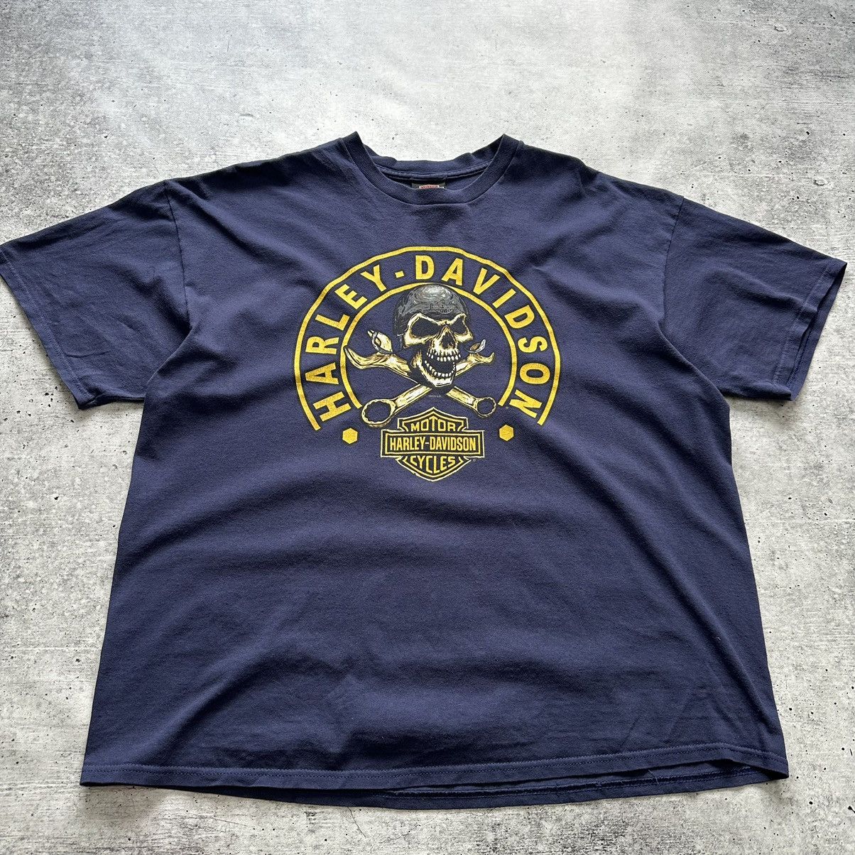 Vintage Harley Davidson Switzerland Blue T-shirt Men’s Size 2XL Size US XXL / EU 58 / 5 - 1 Thumbnail