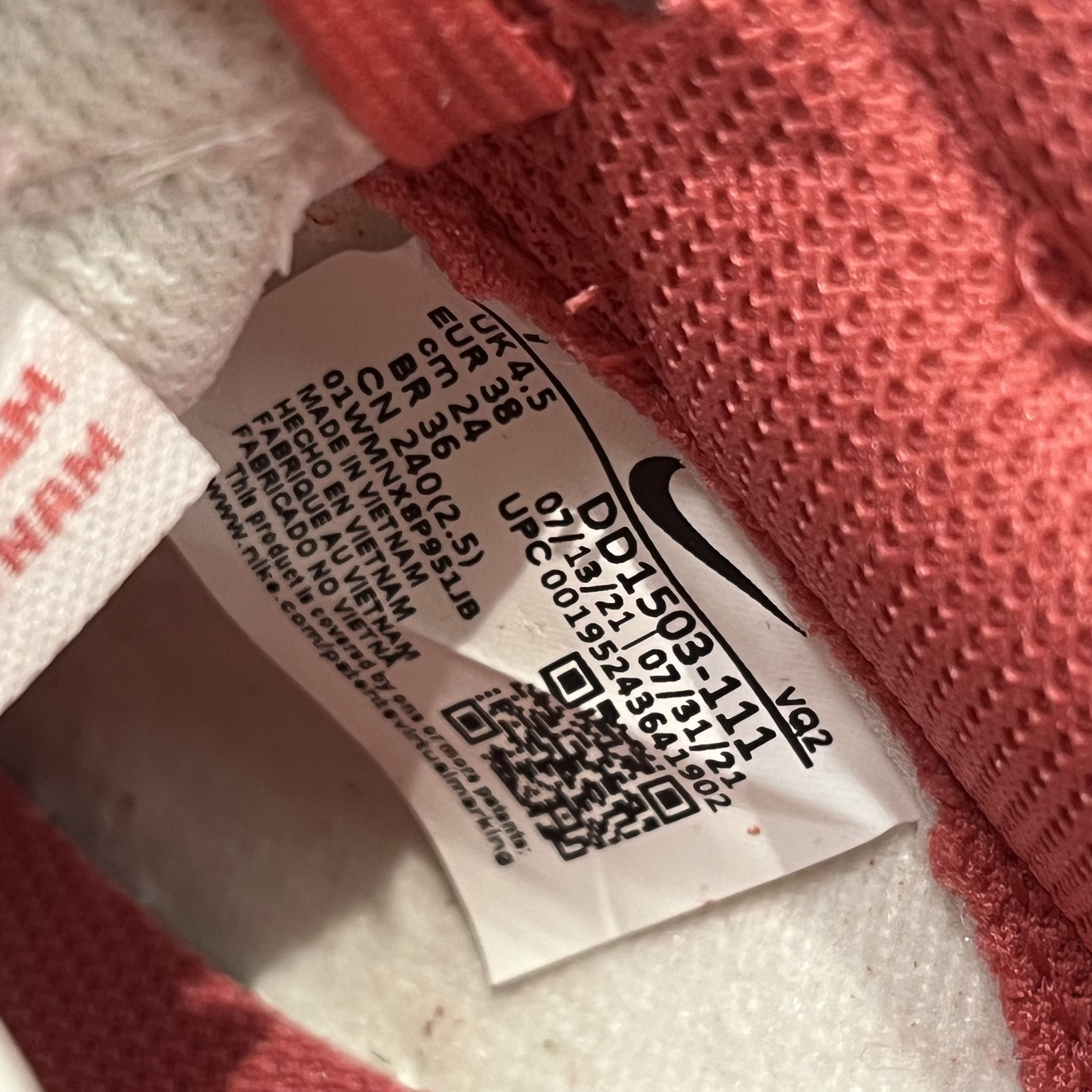 Nike Nike Dunk Low Archeo Pink (W) Size US 7 / IT 37 - 6 Thumbnail