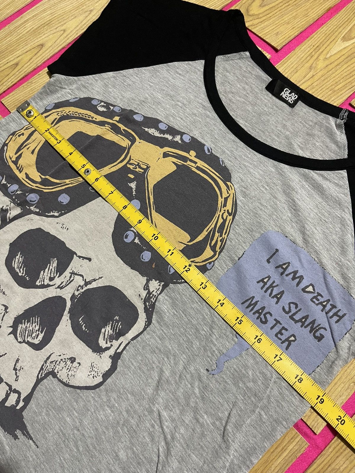 If Six Was Nine Y2K GLAD NEWS short sleeve tshirt picture big skull ifsix Size M / US 6-8 / IT 42-44 - 8 Thumbnail