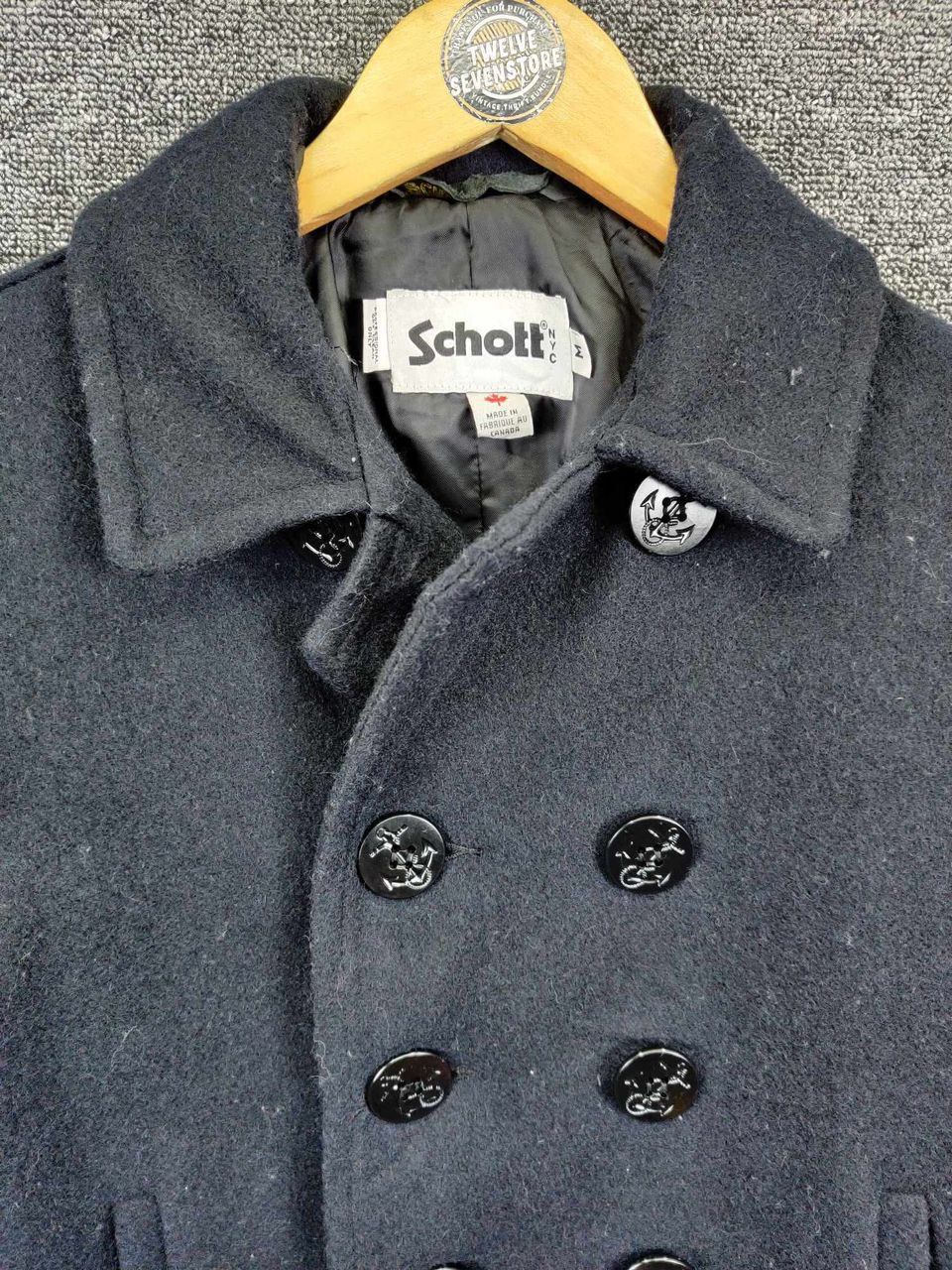 Schott Vintage Schott NYC X Earth Wool Double Breasted Coat Size US M / EU 48-50 / 2 - 9 Thumbnail