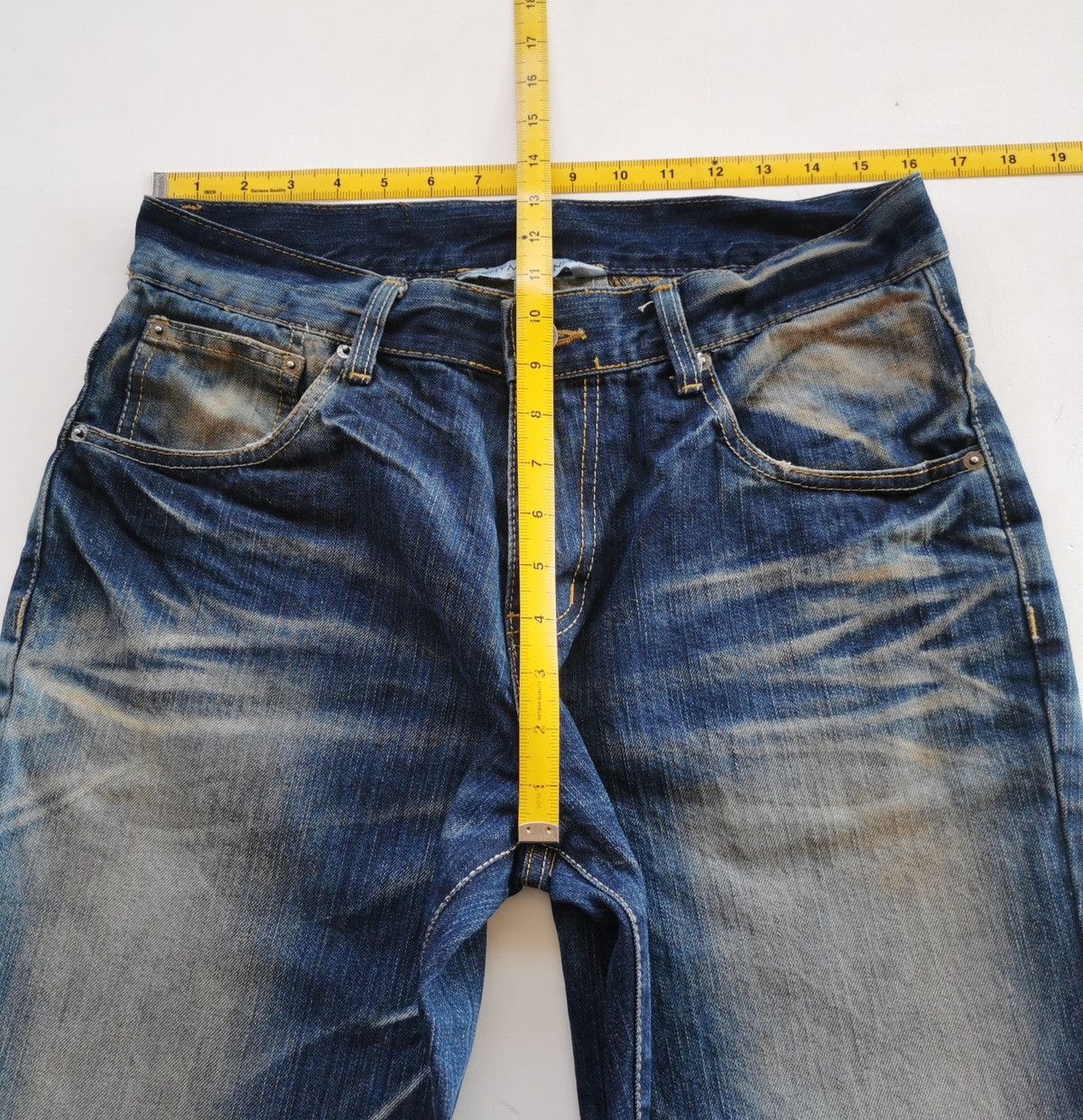 Isamu Katayama Backlash Krhyme Avalanche Mudwash Denim Jeans Size US 32 / EU 48 - 11 Thumbnail