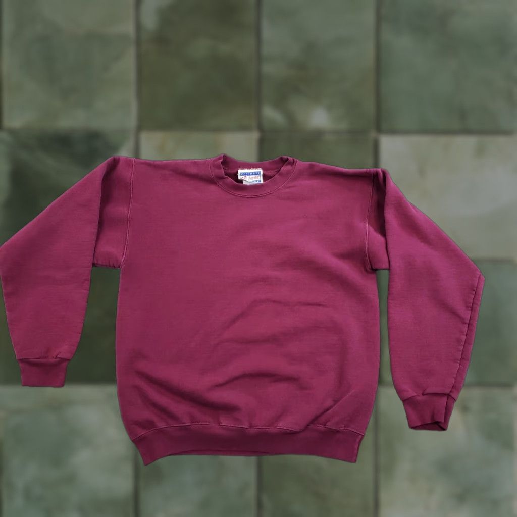 Hanes VINTAGE Hanes Sweatshirt Mens M Red Pullover Crewneck Fleece Heavyweight Cotton Polyester PrintPro Y2K Size US M / EU 48-50 / 2 - 1 Thumbnail