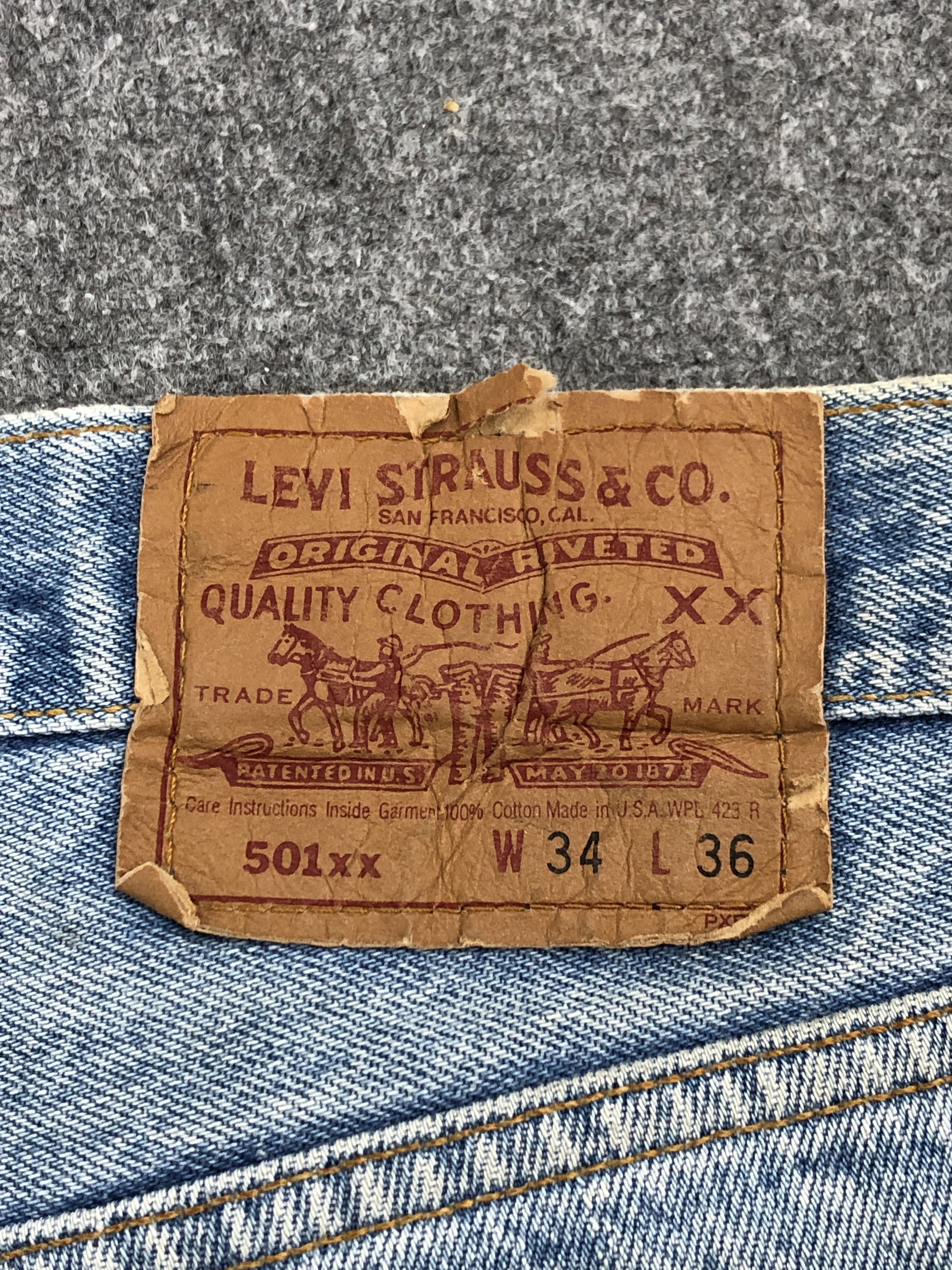 Levi's × Vintage Vintage 90s Levis 501 Light Washed Jeans Size US 31 - 5 Thumbnail