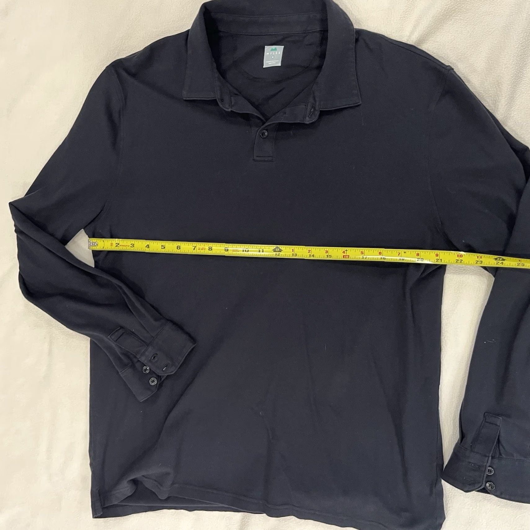 Vintage Myles Black Long Sleeve Polo Shirt XL Mens Size XL Polo Shirt Black Long Sleeve Myles Make Moves Size US XL / EU 56 / 4 - 7 Thumbnail