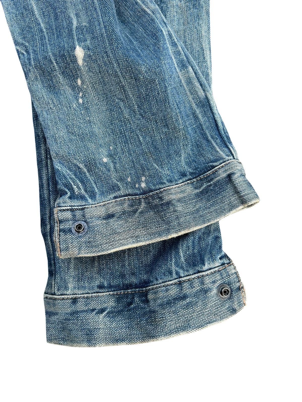 Kapital PPFM Japanese Punk Bondage Distressed Denim Jeans Size US 32 / EU 48 - 13 Thumbnail