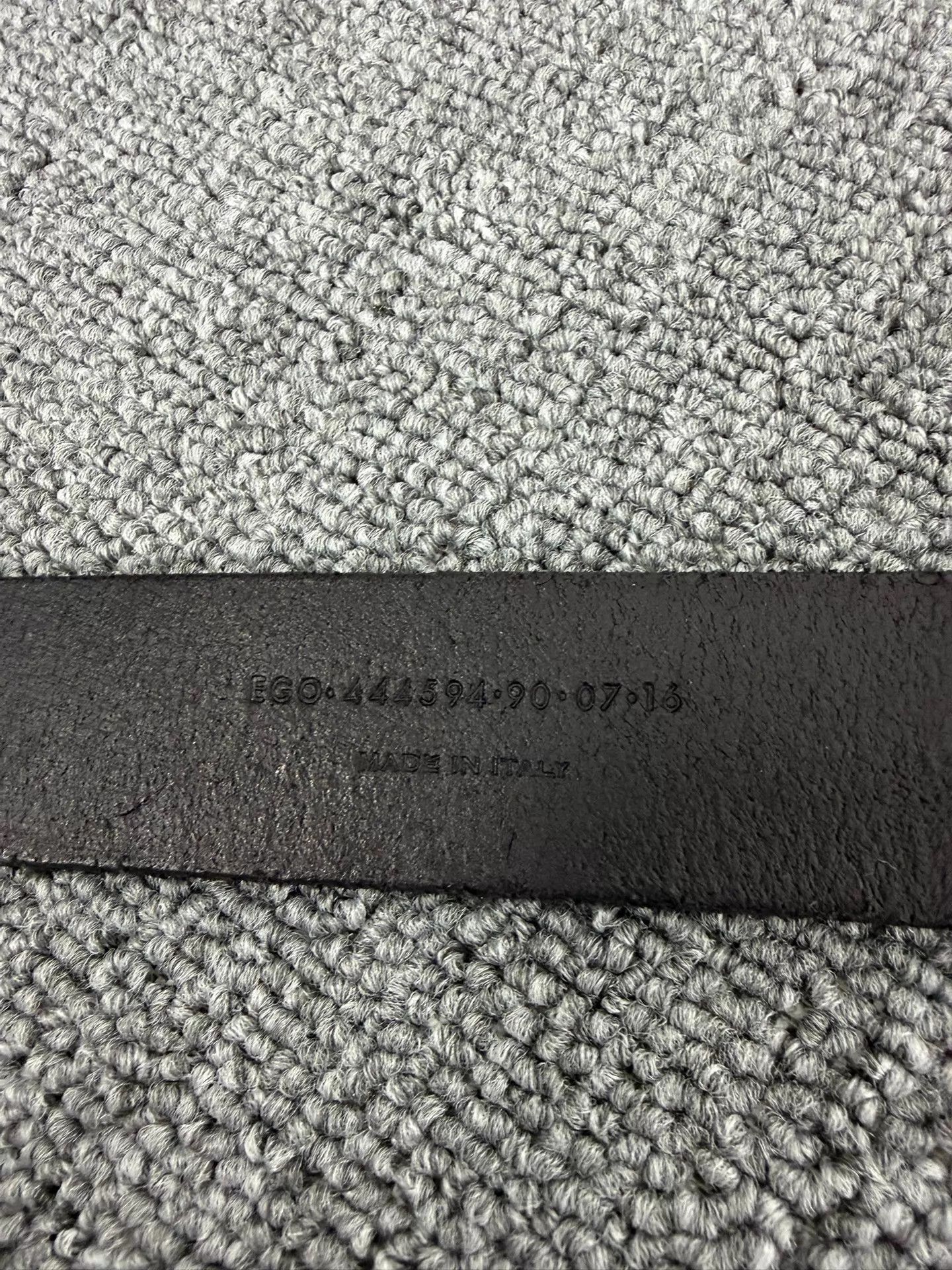 Saint Laurent Paris SLP 16FW Hedi Axe Buckle Crinkle Calf Belt 90cm BG Size ONE SIZE - 5 Thumbnail