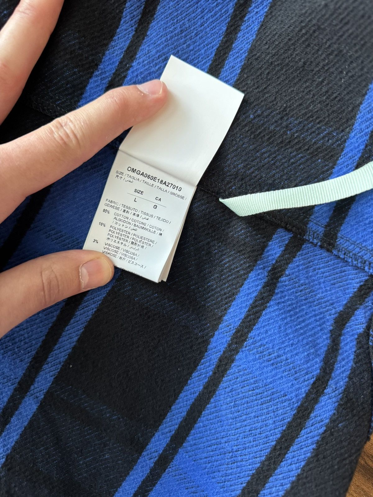 Off-White Off White FW18 Check Shirt Size US L / EU 52-54 / 3 - 7 Thumbnail