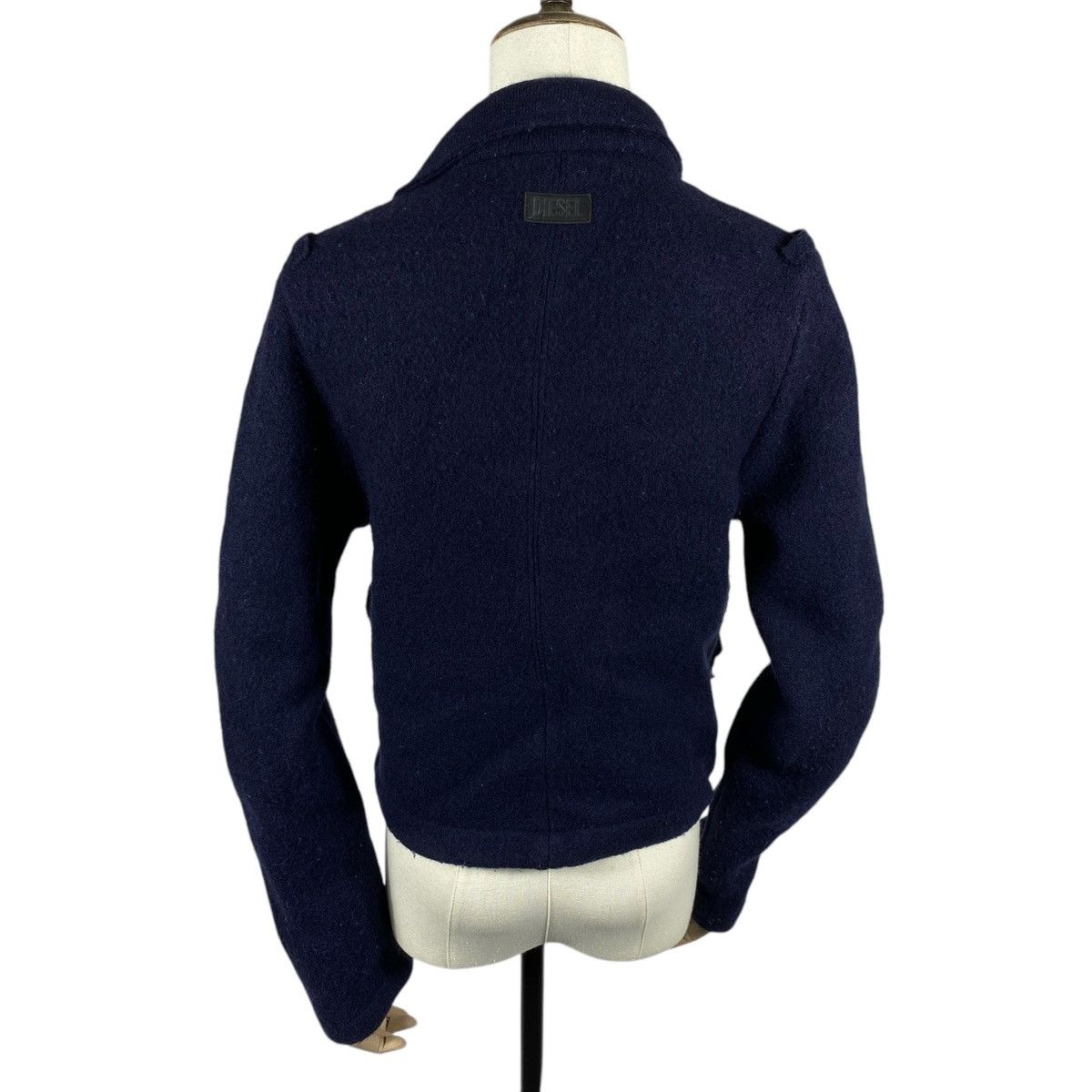Diesel Diesel Cropped Wool Jacket Navy Blue Double Breasted Size S / US 4 / IT 40 - 2 Thumbnail