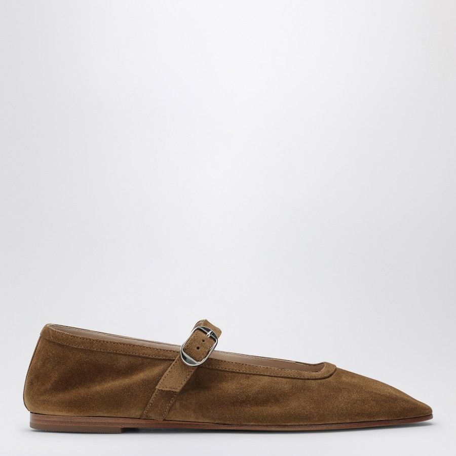 Le Monde Beryl o1d2blof0824 Suede Mary Jane Ballerina in Brown Size US 11 / IT 41 - 1 Thumbnail
