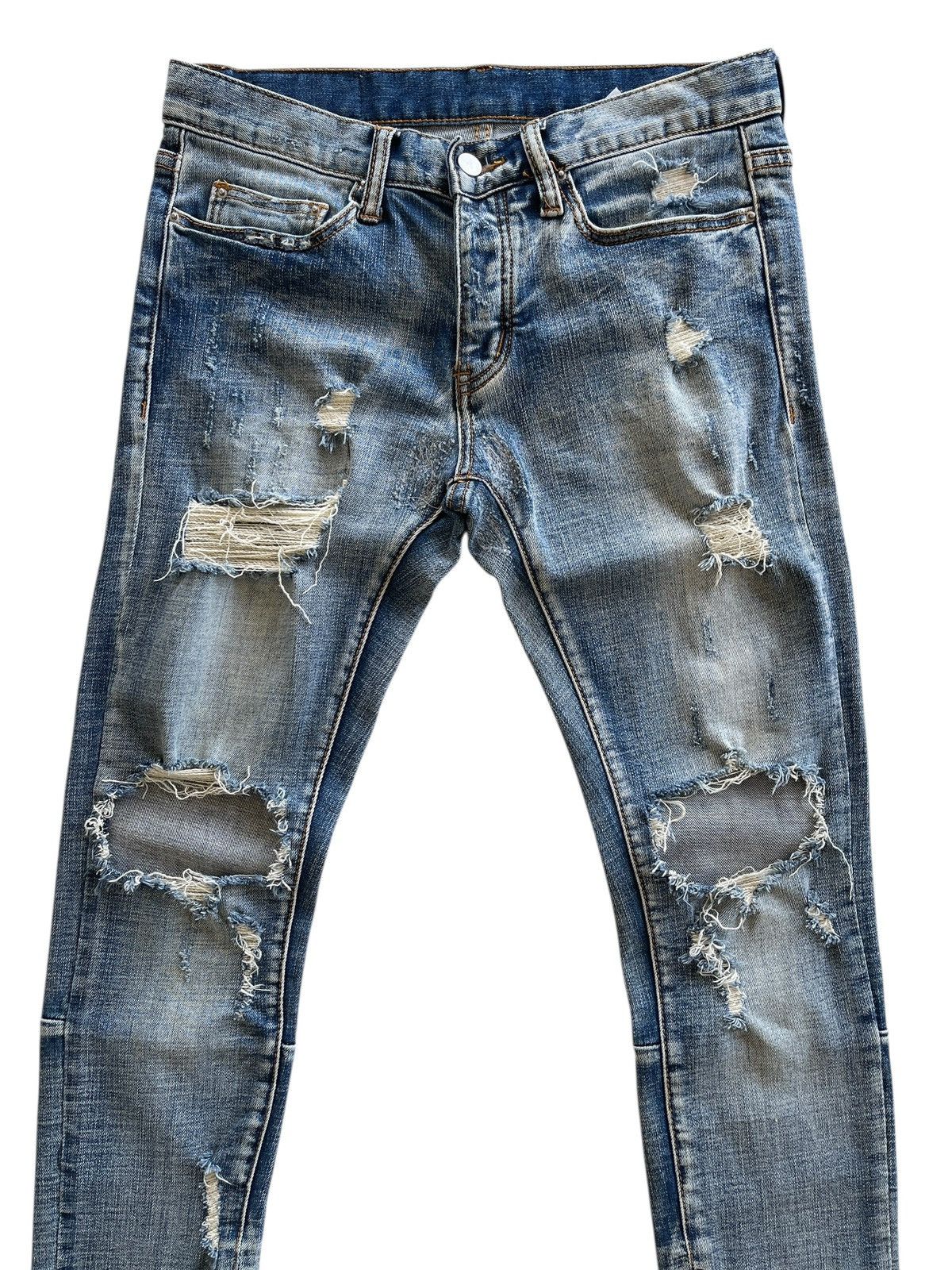 MNML MNML Distressed Stretch Skinny Denim Size US 30 / EU 46 - 4 Thumbnail