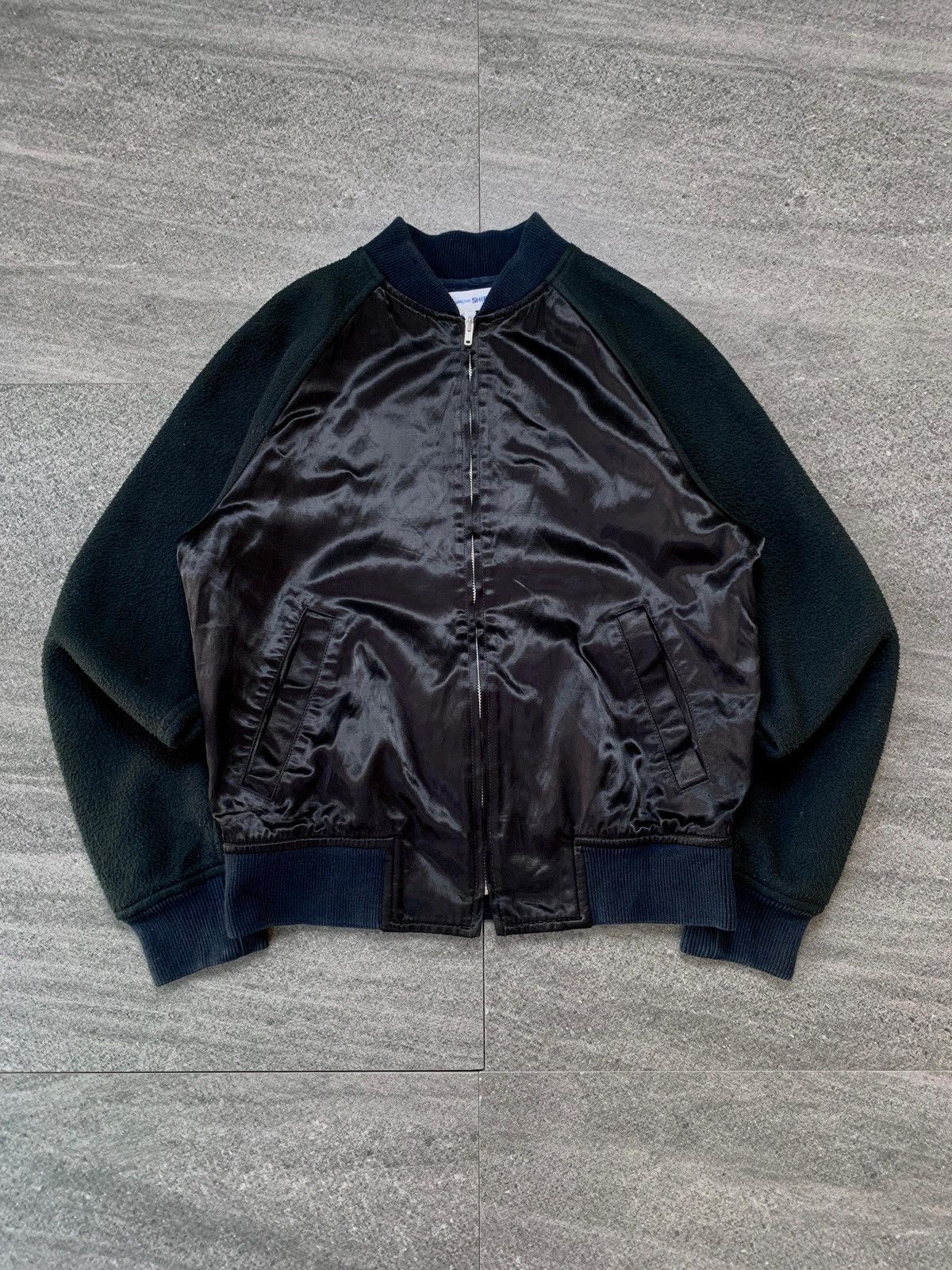 Comme des Garcons Rayon / Cotton Fleece Varsity Jacket Size US M / EU 48-50 / 2 - 3 Thumbnail